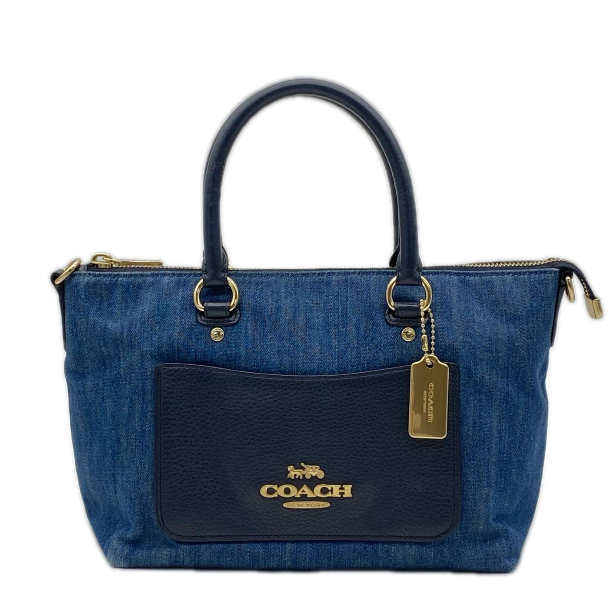 Coach Blue Denim Handbag (Pre-Owned)
