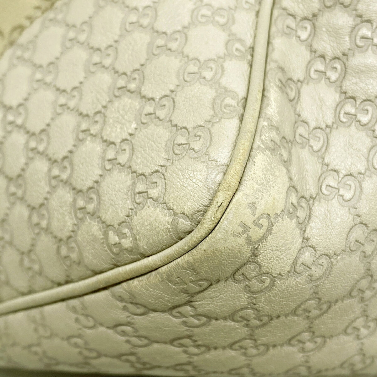 Gucci Beige Leather Tote Bag (Pre-Owned)