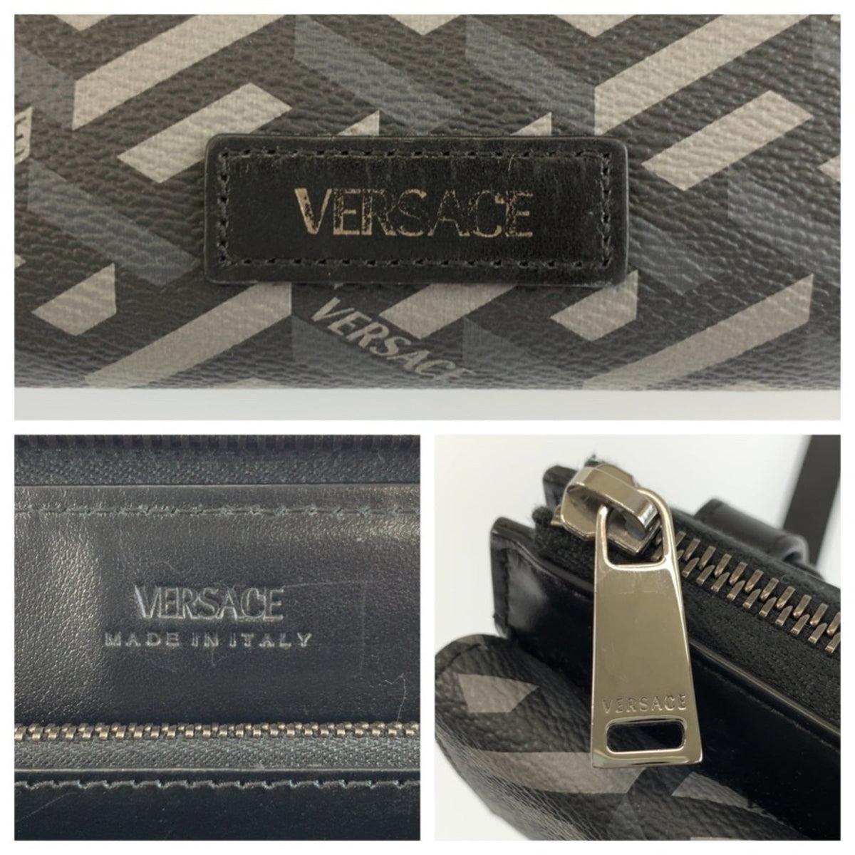 Versace Black Pvc Shoulder Bag (Pre-Owned)