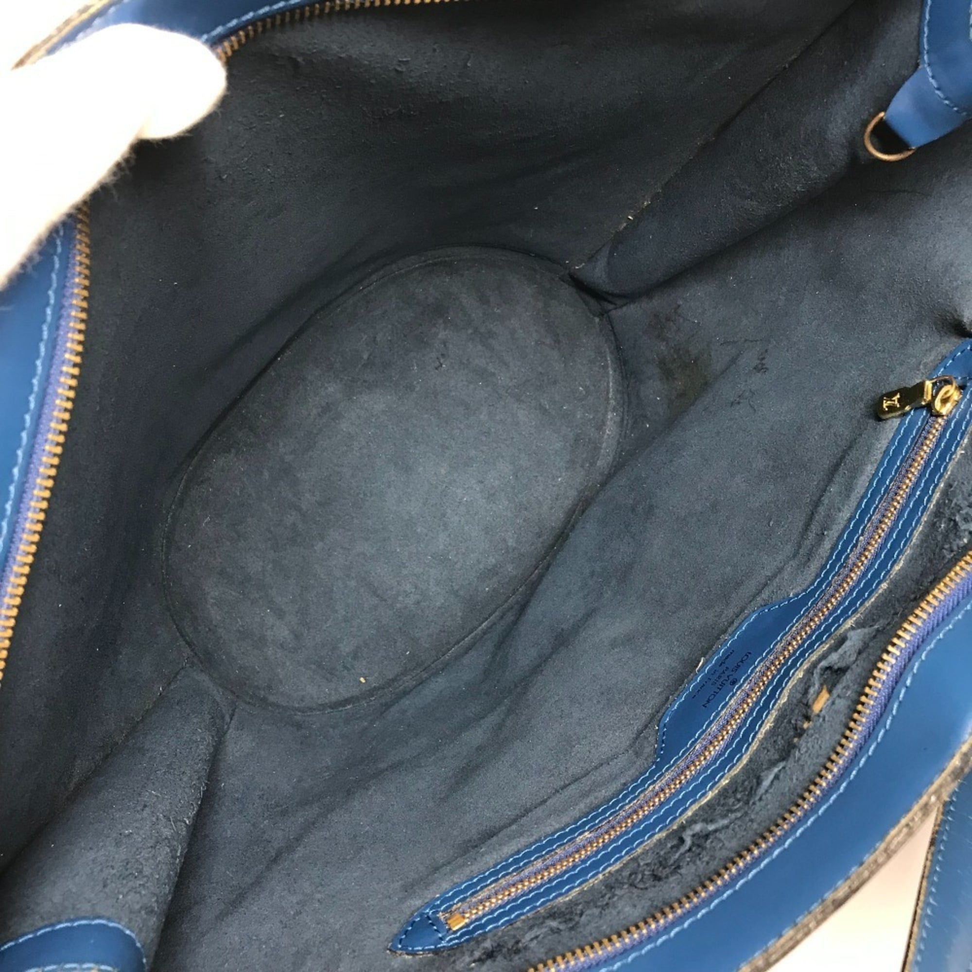 Louis Vuitton Blue Toledo Blue Epi Leather Shoulder Bag Tote Bag (Pre-Owned)