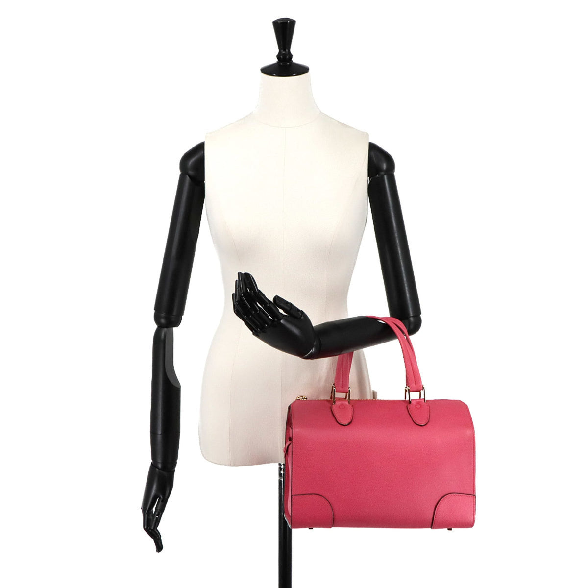 Valextra Pink Leather Handbag (Pre-Owned)