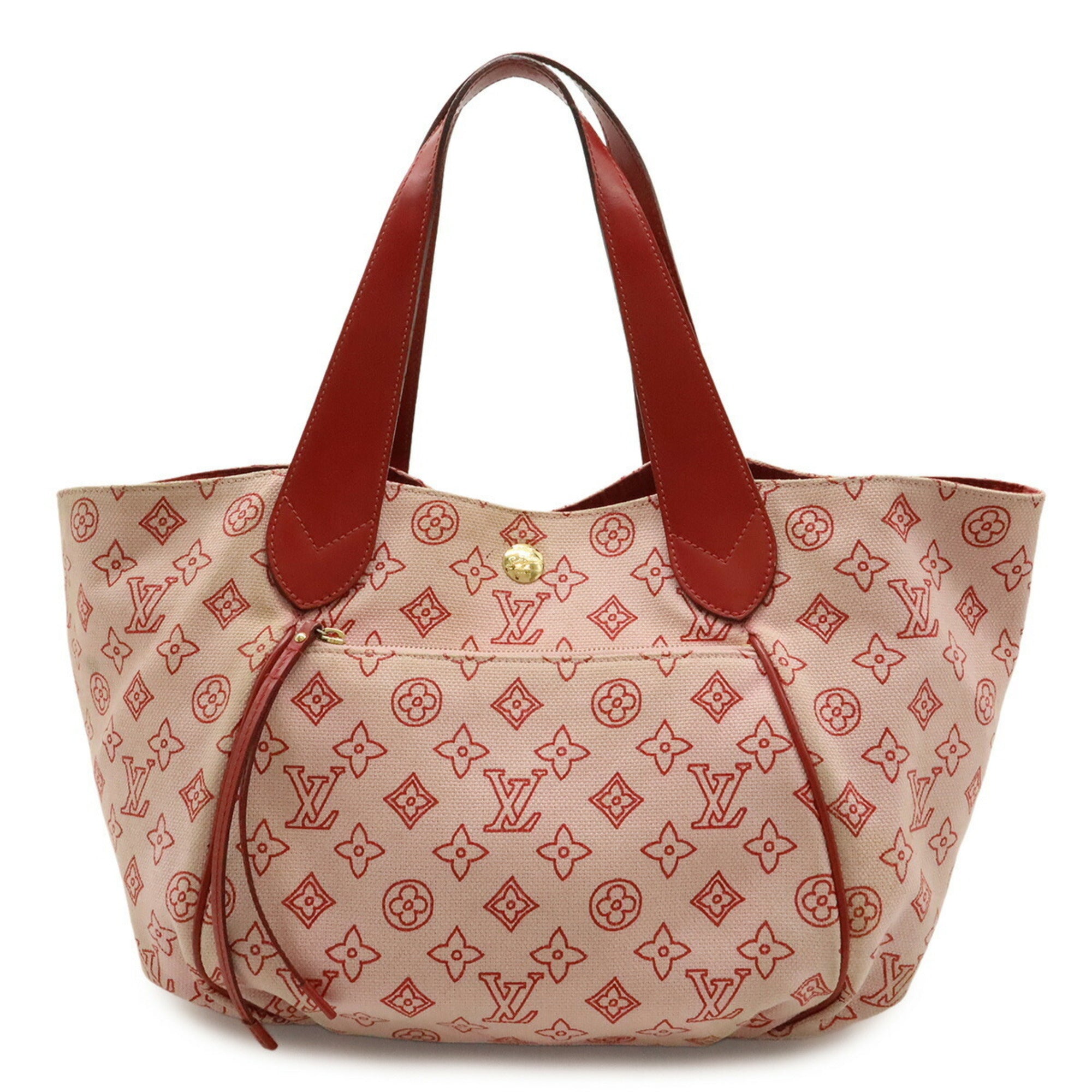 Louis Vuitton Rose Canvas Leather Shoulder Bag Tote Bag (Pre-Owned)
