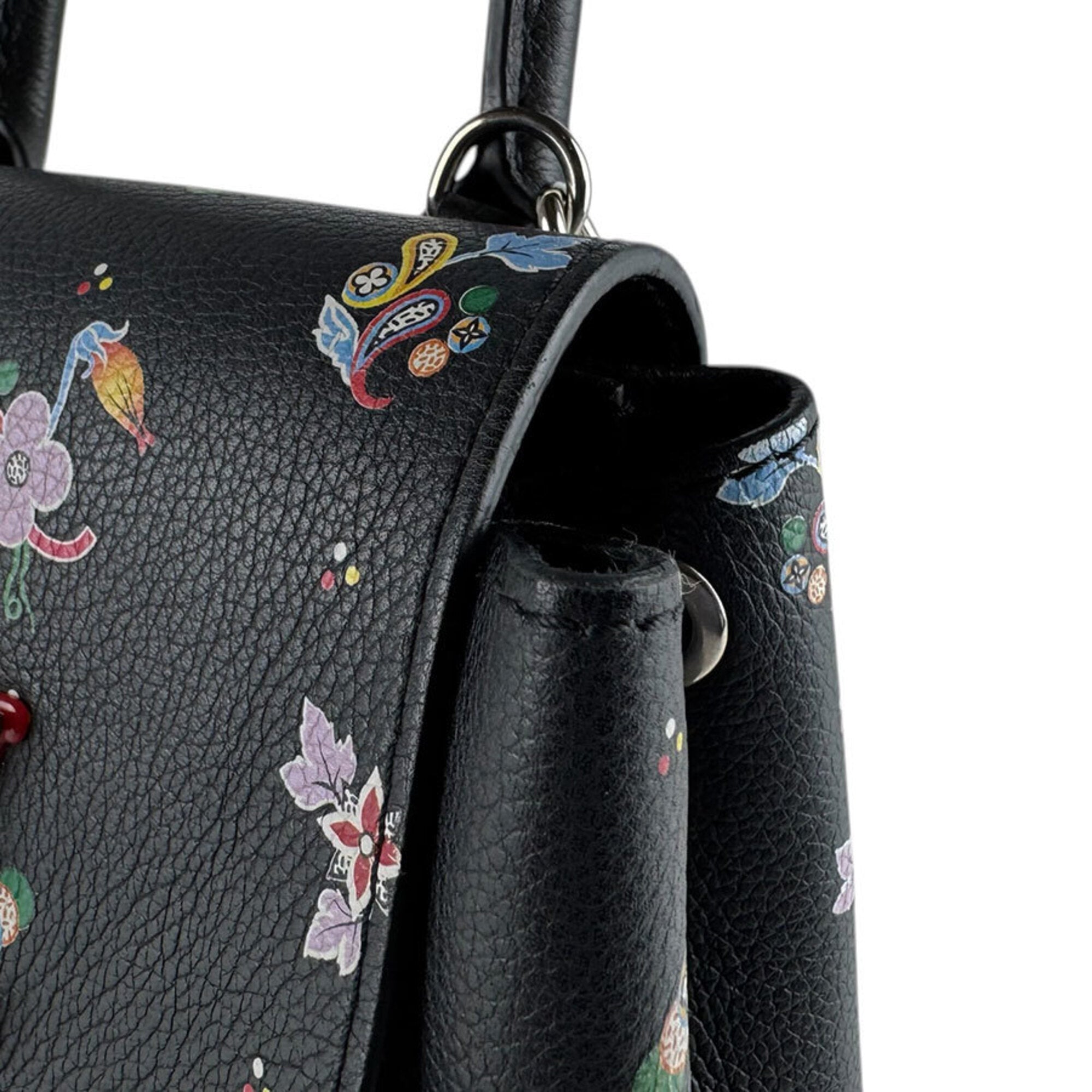 Louis Vuitton Black Multi-Color Leather Backpack (Pre-Owned)