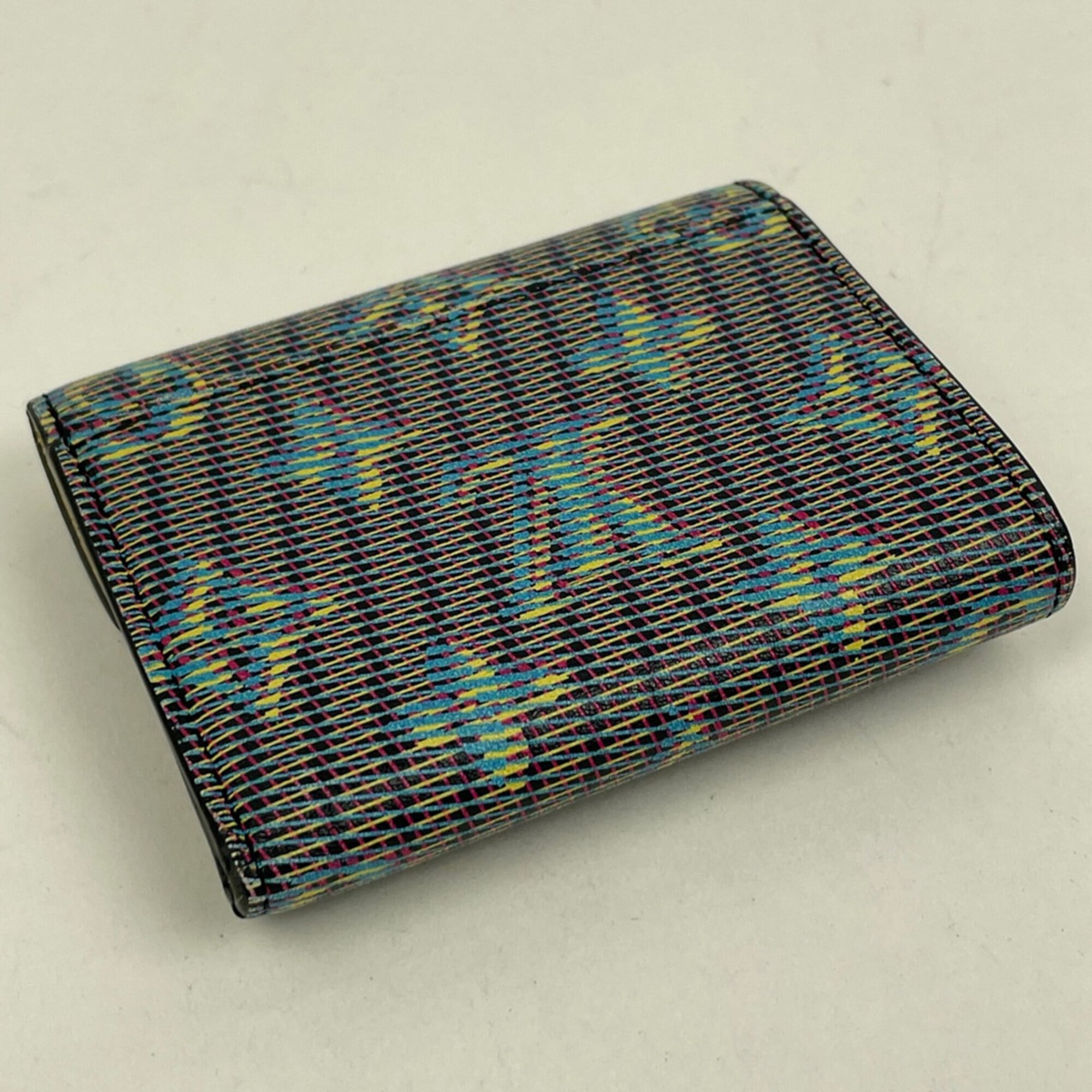 Louis Vuitton Monogram Multi-Color Navy Monogram Wallet (Tri-Fold) (Pre-Owned)