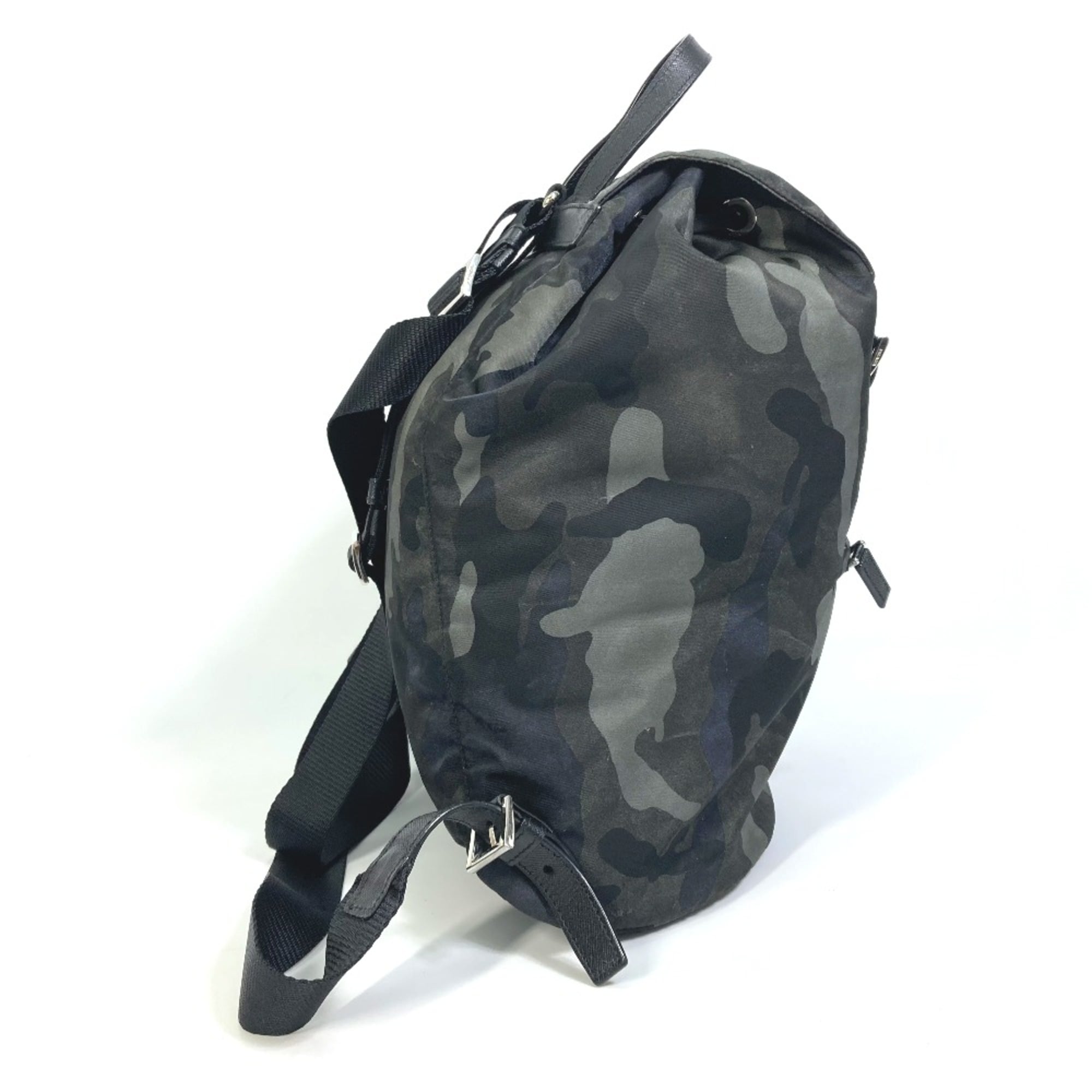 Prada Green Cloth Backpack (Pre-Owned)