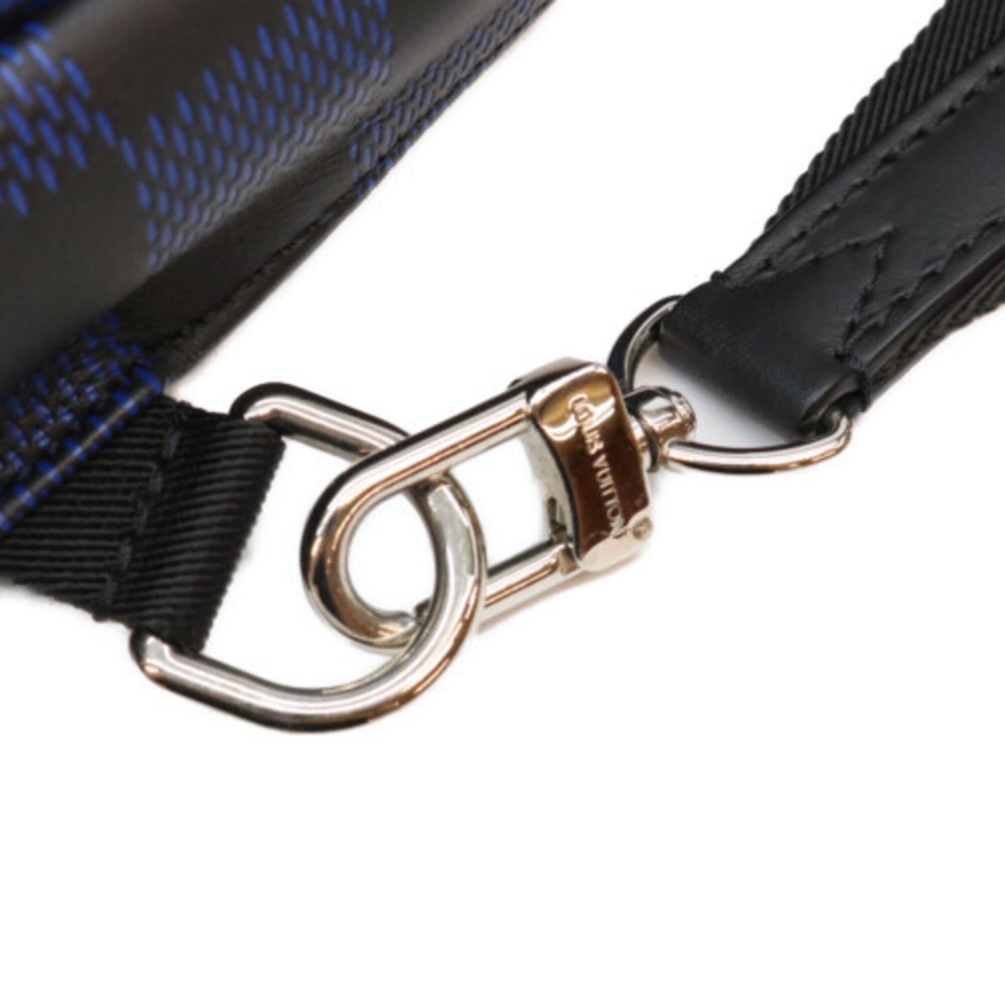 Louis Vuitton Black Blue Damier Infini Sling Bag (Pre-Owned)