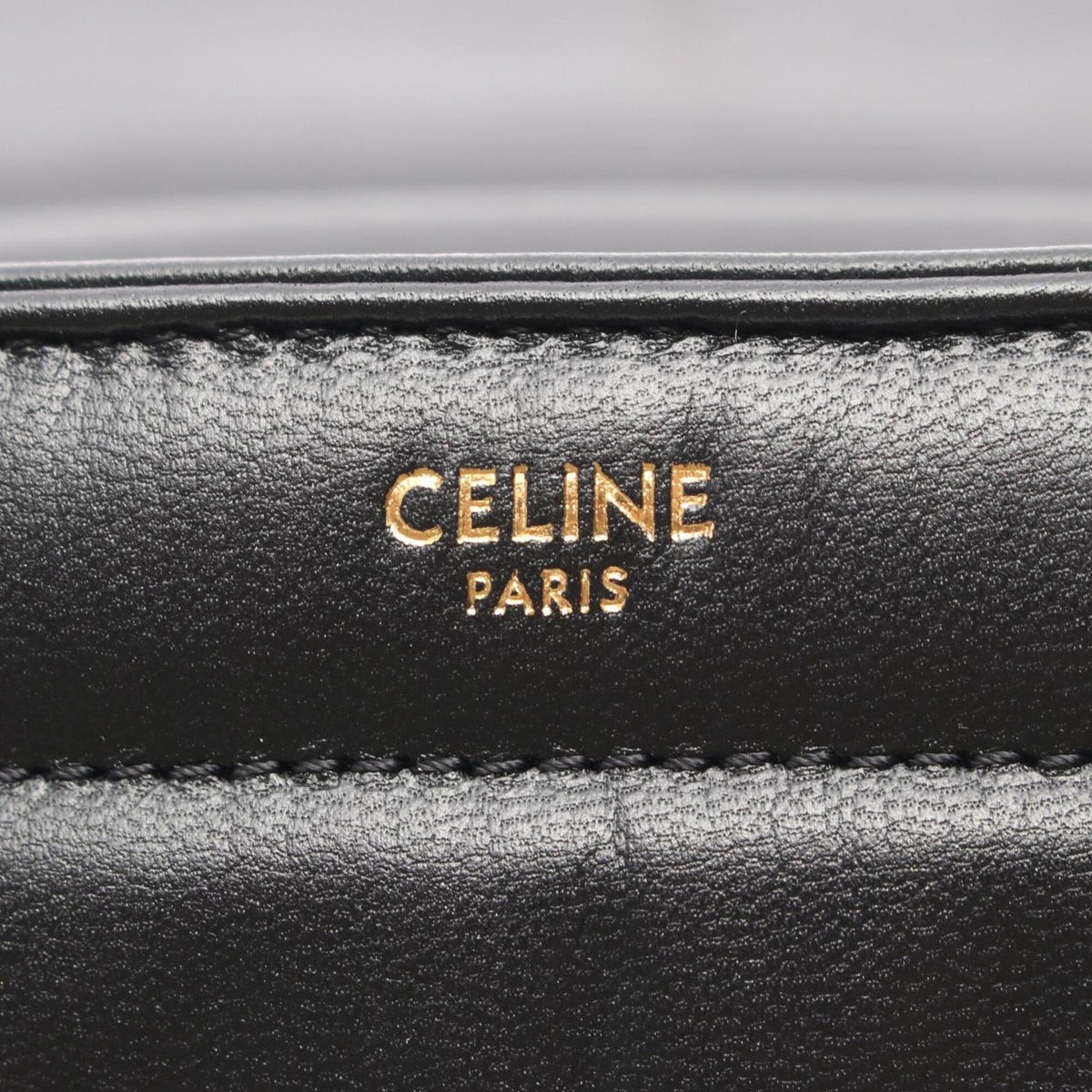 Celine Black Leather Handbag Shoulder Bag (Pre-Owned)