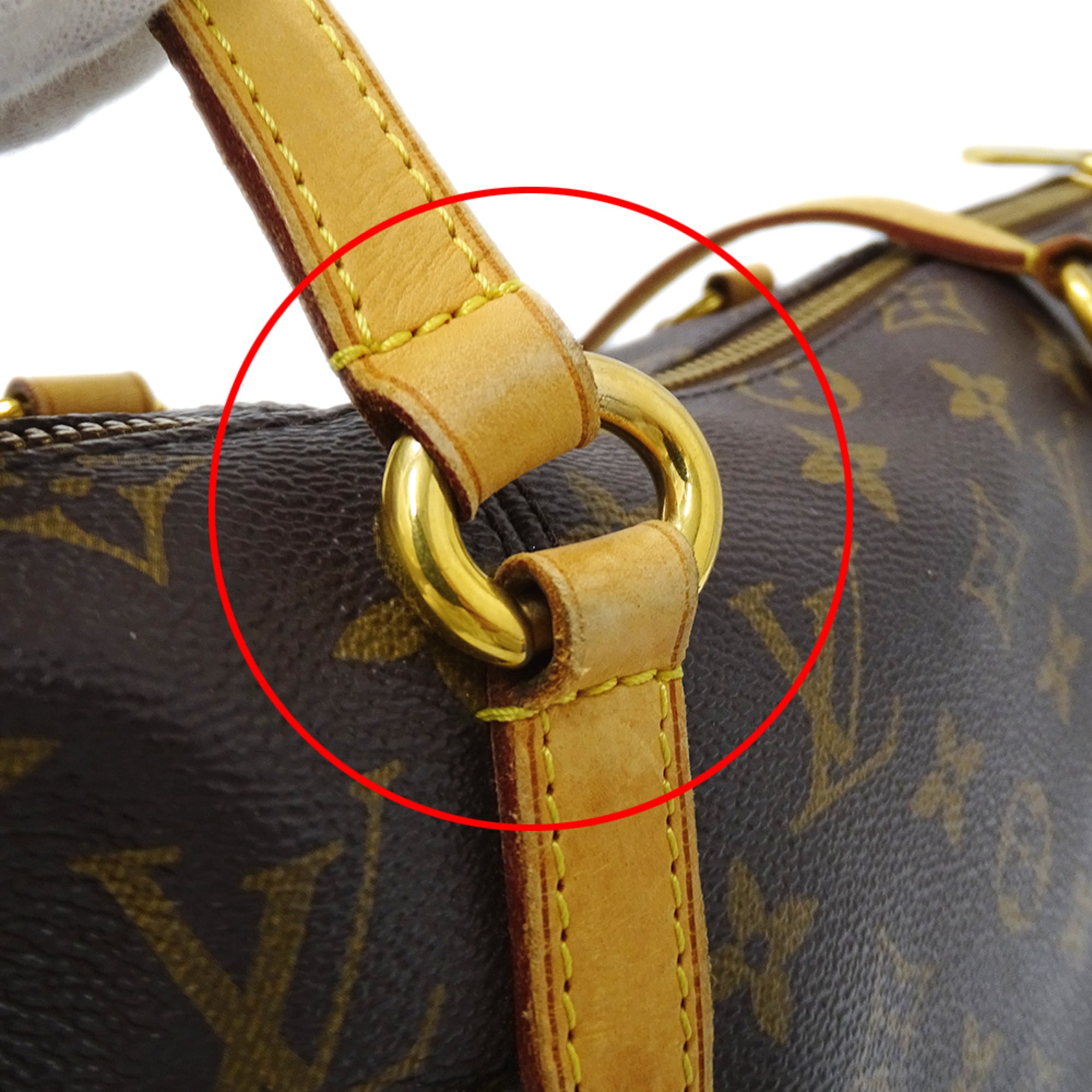 Louis Vuitton Brown Monogram Canvas Handbag Tote Bag (Pre-Owned)