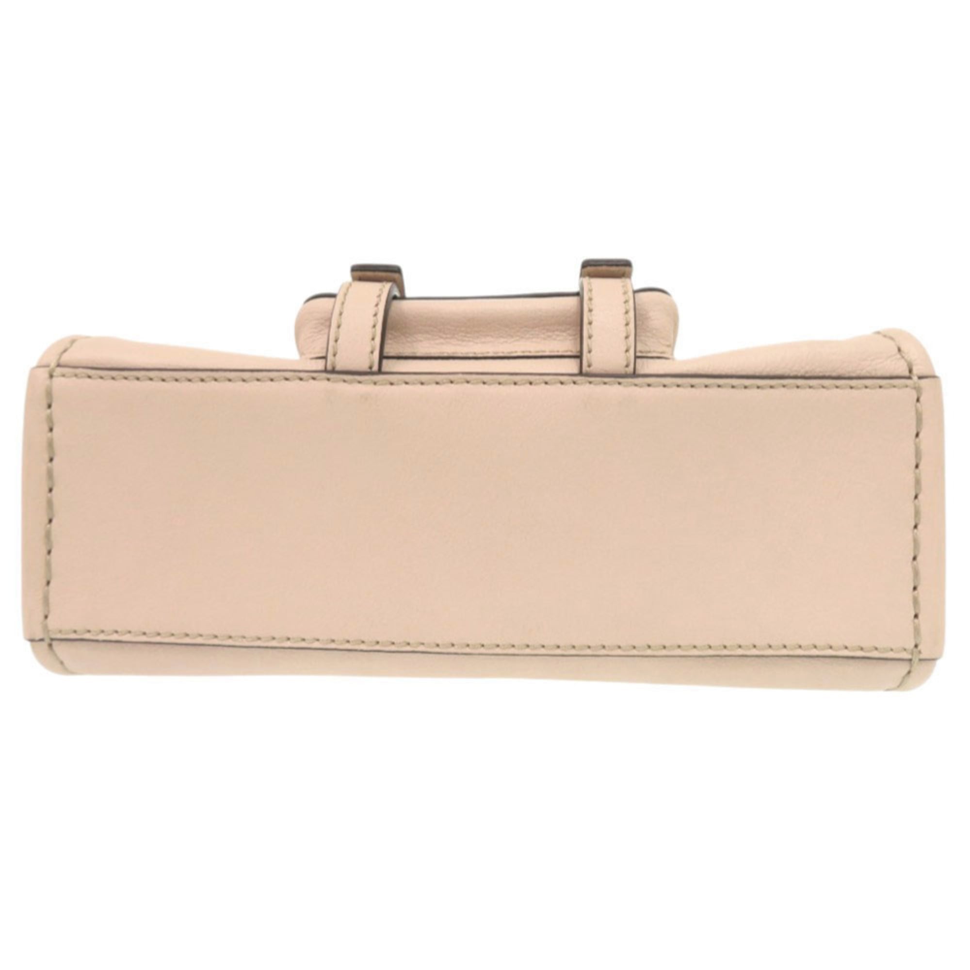Chloé Pink Leather Handbag Shoulder Bag (Pre-Owned)