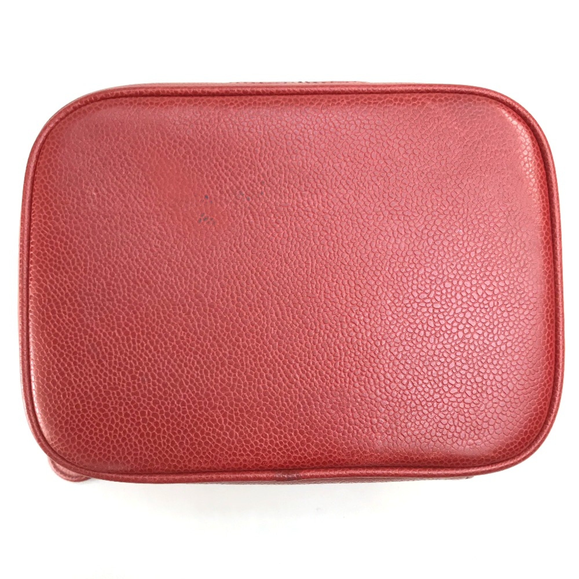 Chanel Red Leather Handbag (Pre-Owned)