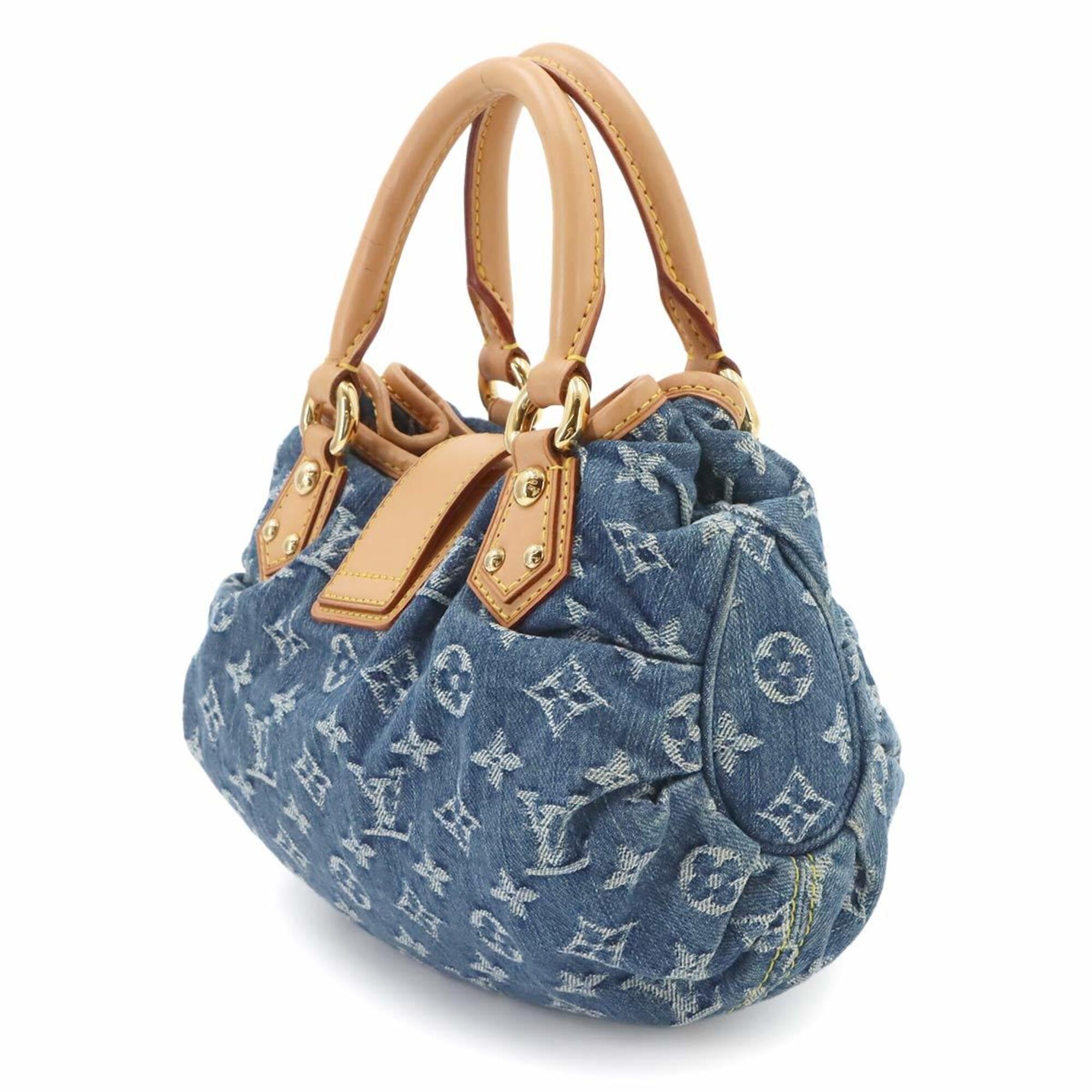Louis Vuitton Blue Monogram Denim Canvas Handbag (Pre-Owned)