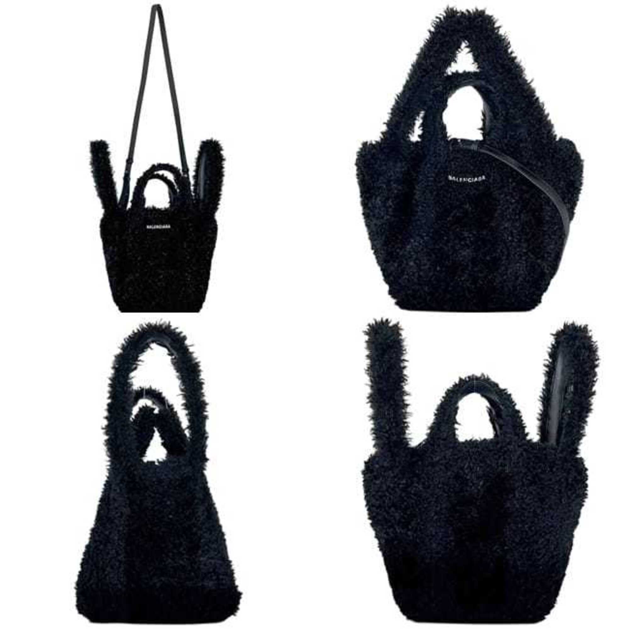 Balenciaga Black Polyester Leather Shoulder Bag (Pre-Owned)