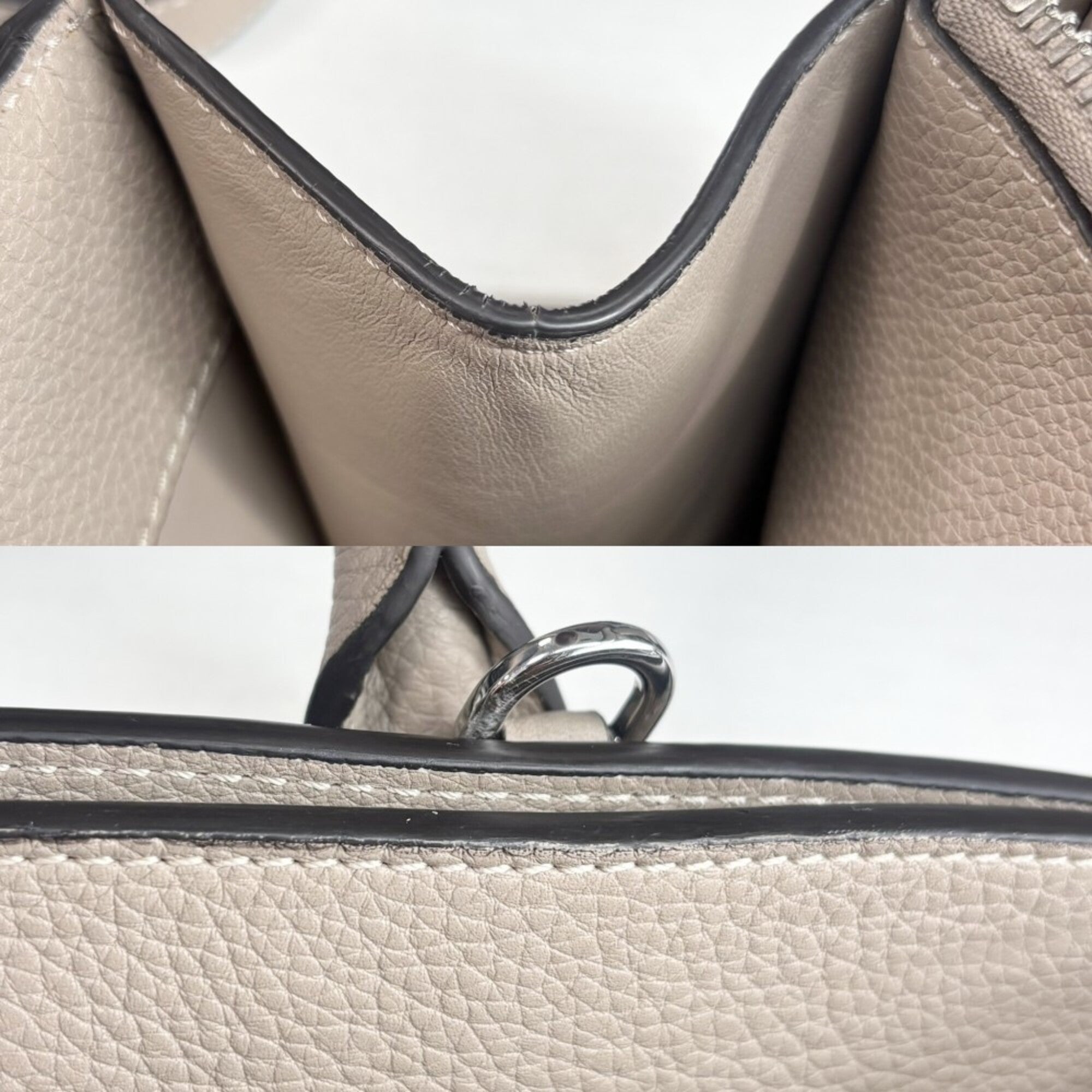 Louis Vuitton Beige Galle Leather Handbag Shoulder Bag (Pre-Owned)