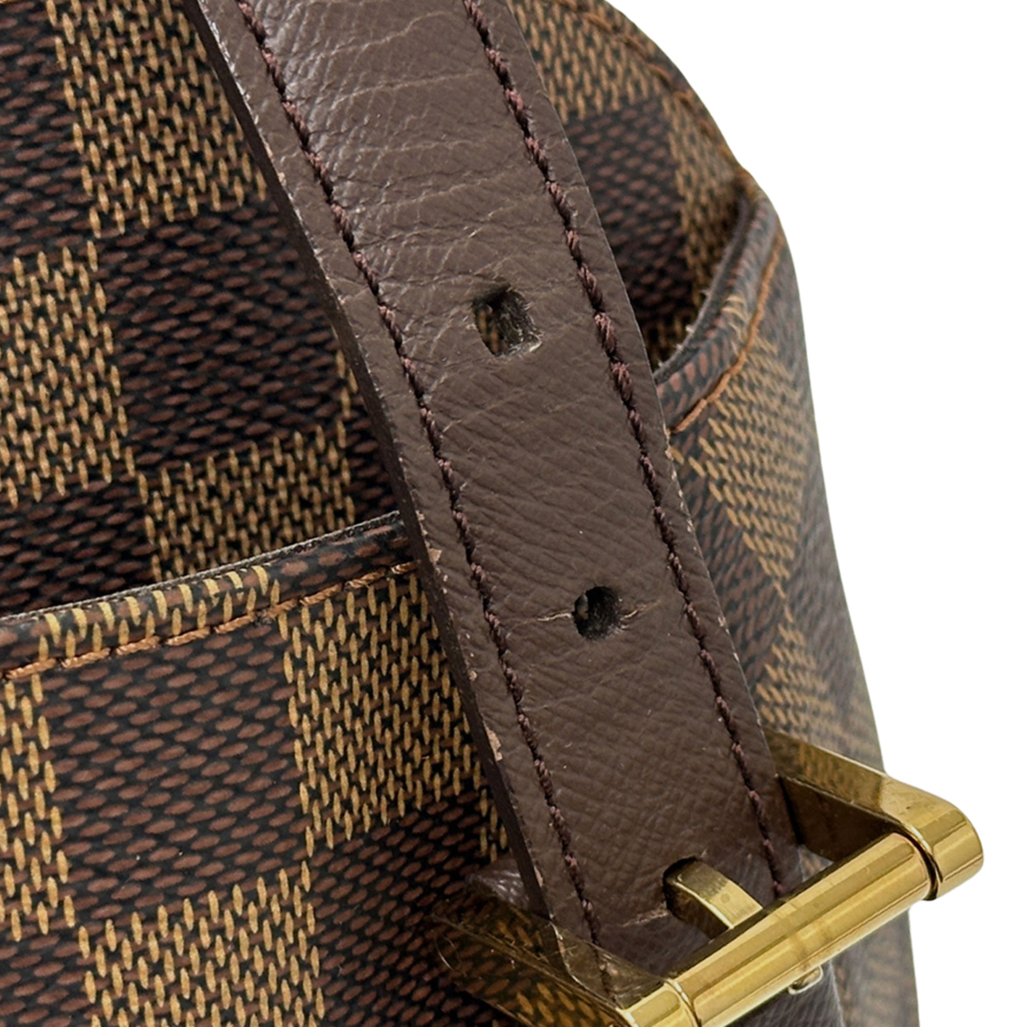 Louis Vuitton Damier Brown Ebene Damier Canvas Handbag Shoulder Bag (Pre-Owned)