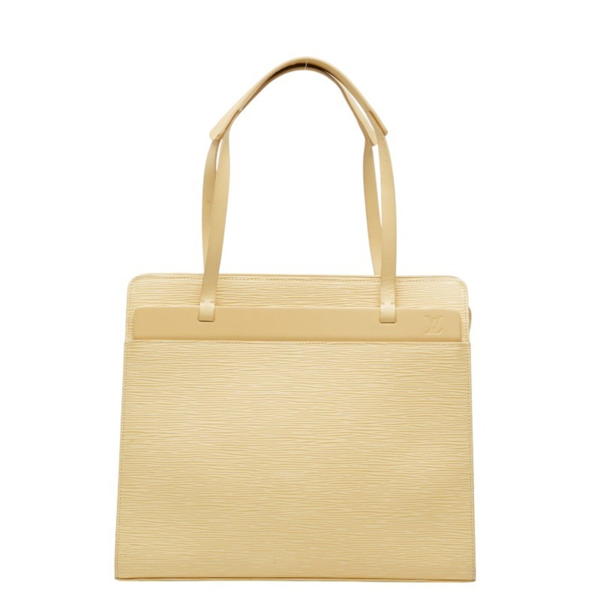 Louis Vuitton Yellow Leather Handbag Tote Bag (Pre-Owned)