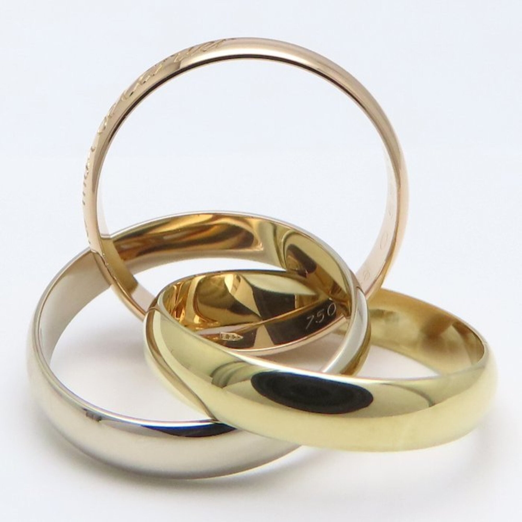 Cartier Yellow Gold (18K) Pink Gold (18K) White Gold (18K) Band Ring (Pre-Owned)