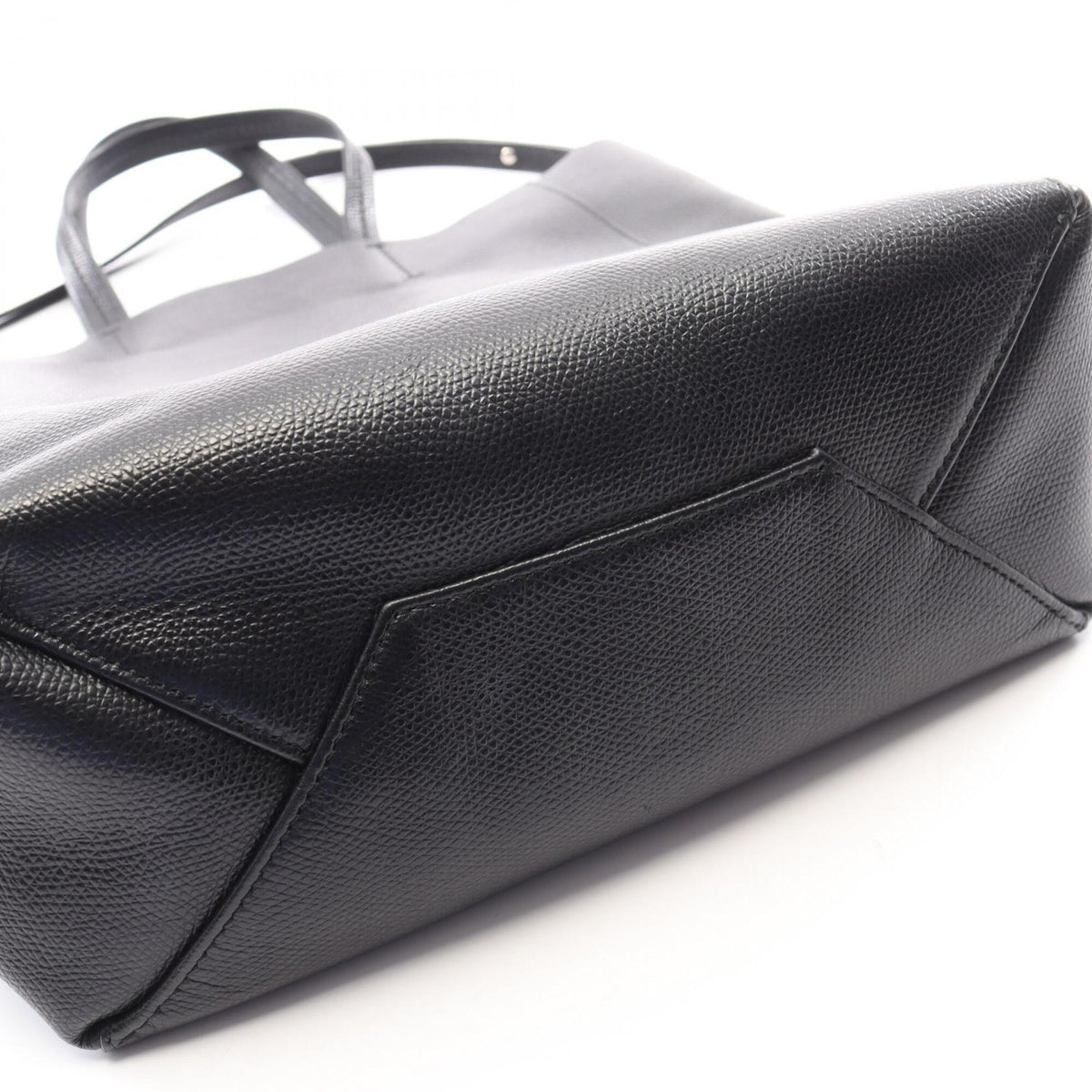 Celine Black Leather Handbag Tote Bag (Pre-Owned)