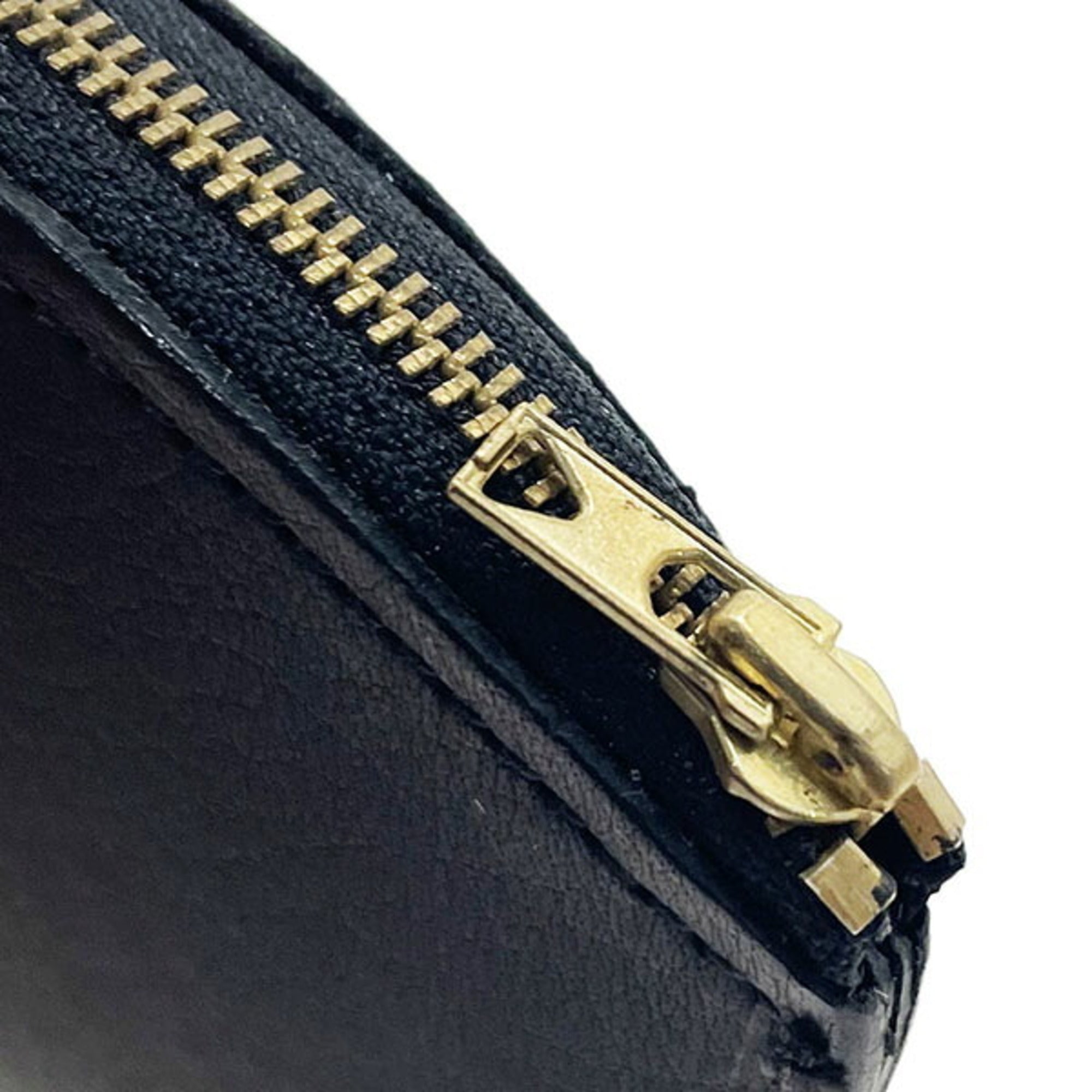 Coach Black Leather Coin Purse/Coin Case (Pre-Owned)