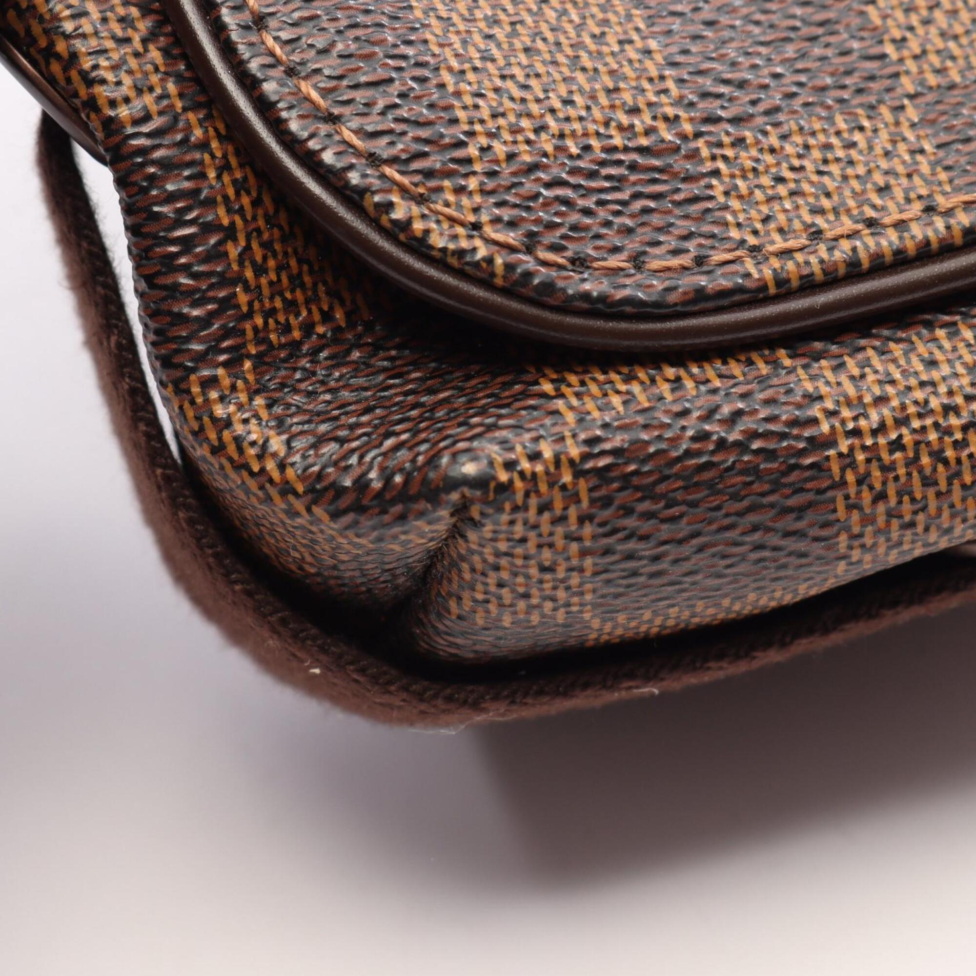 Louis Vuitton Brown Damier Canvas Coated Canvas Damier Canvas Leather Handbag Shoulder Bag (Pre-Owned)