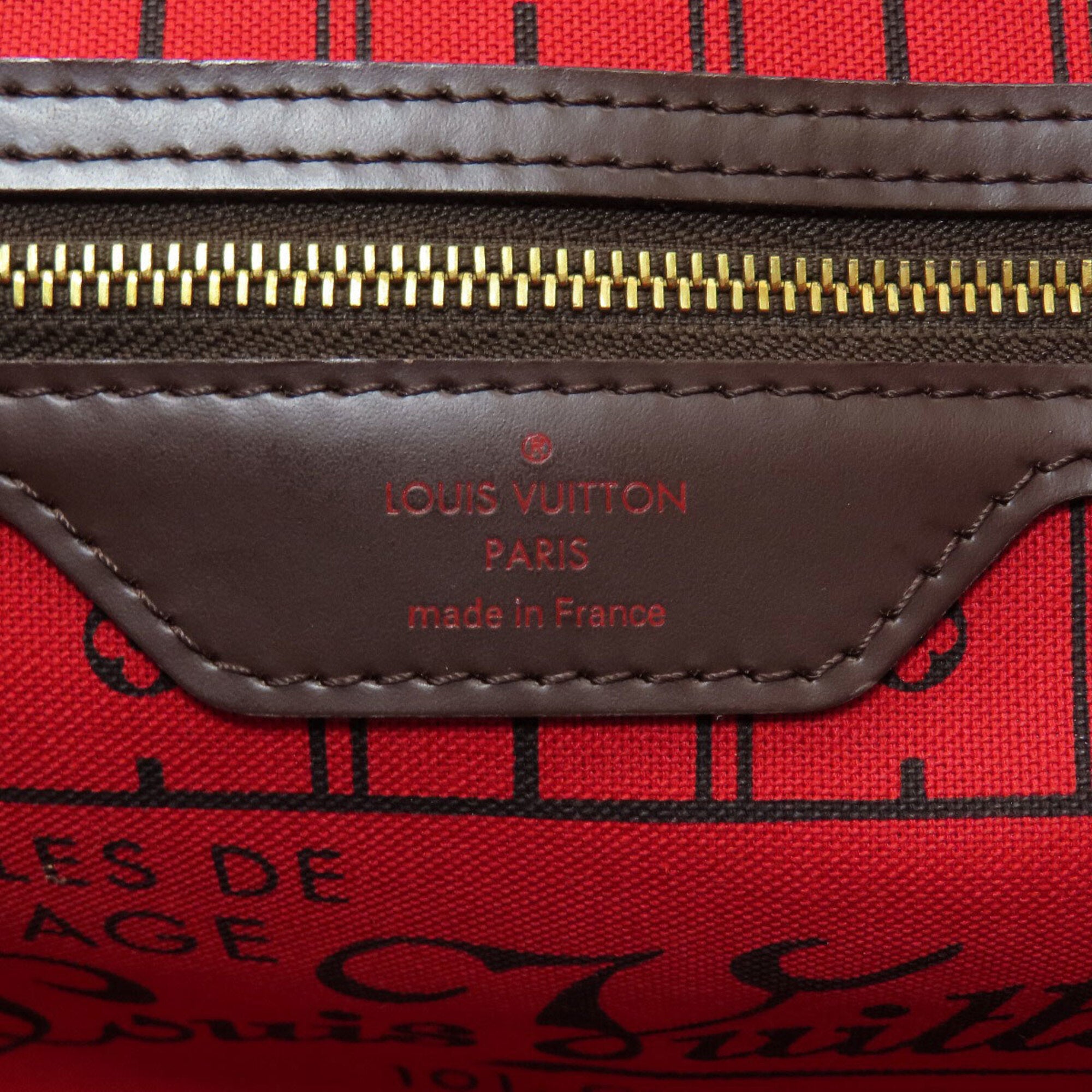 Louis Vuitton Damier Canvas Ebene Damier Canvas Tote Bag (Pre-Owned)