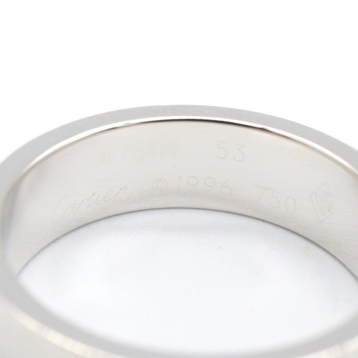 Cartier White Gold White Gold (18K) Band Ring (Pre-Owned)