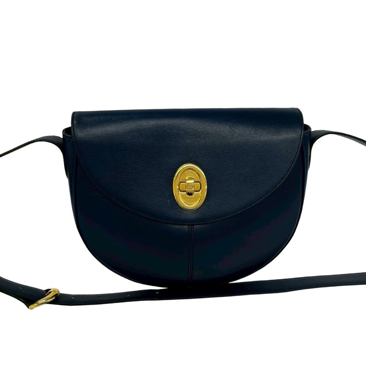 Christian Dior Navy Leather Shoulder Bag (Pre-Owned)