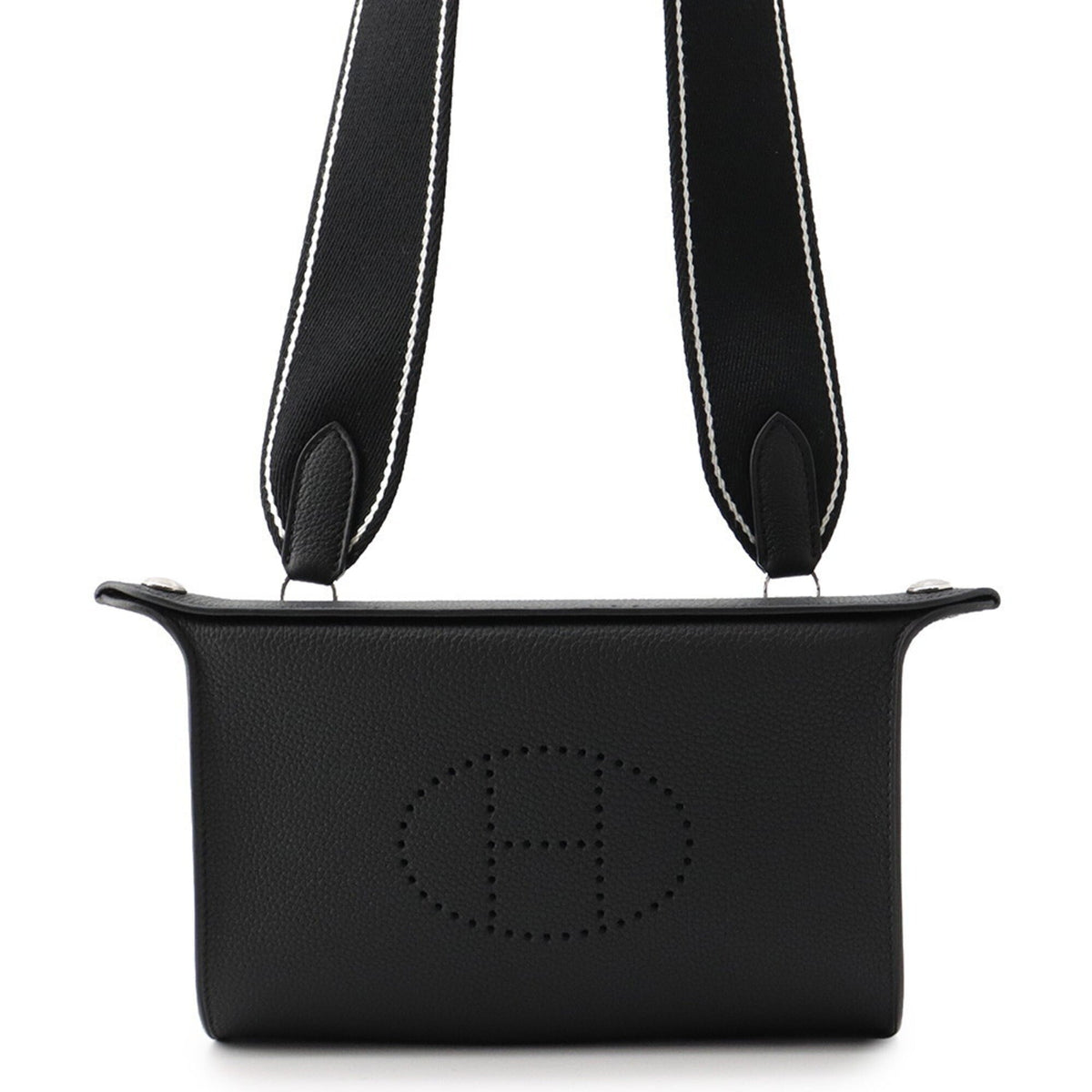 Hermes Kara Black Togo Leather Handbag Shoulder Bag (Pre-Owned)