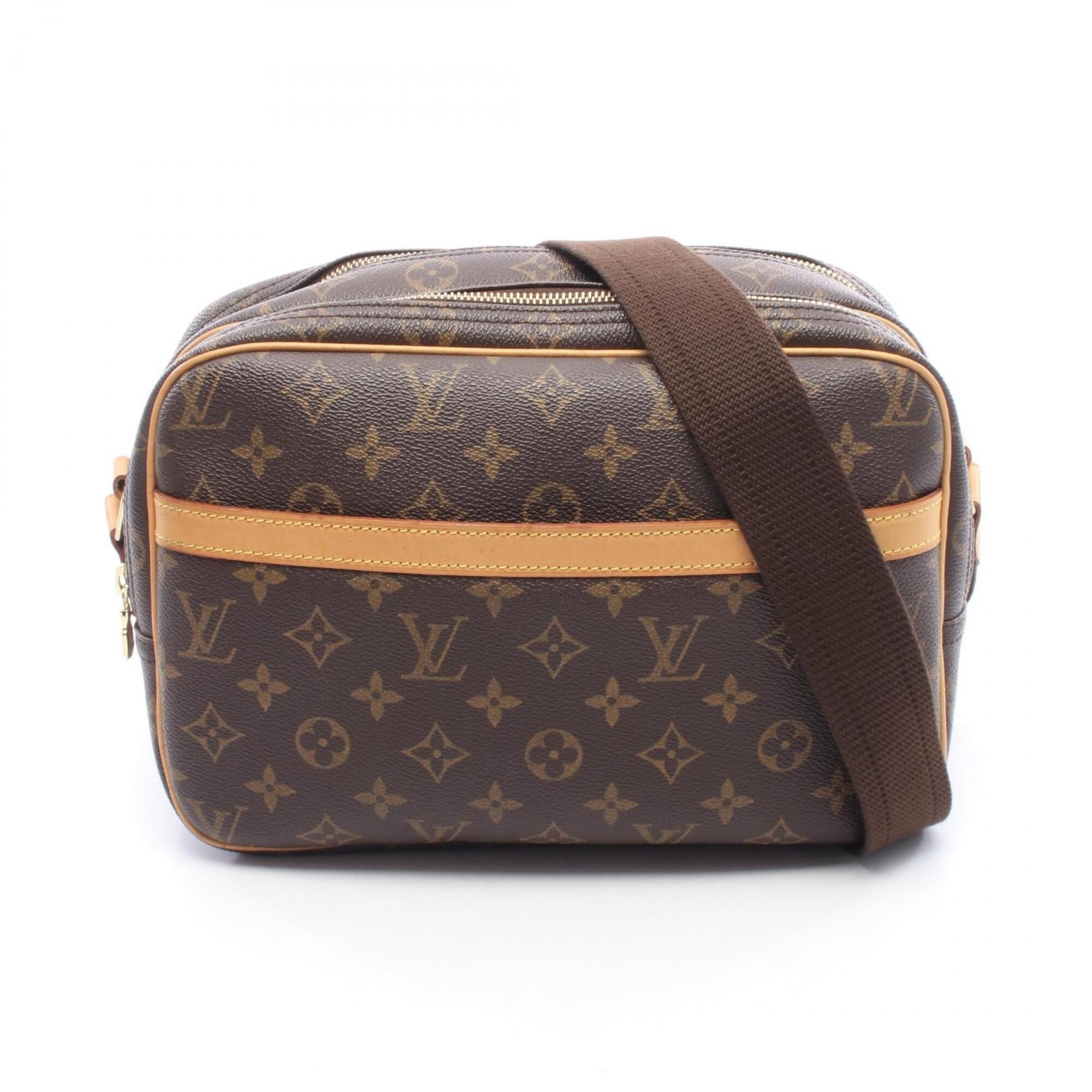 Louis Vuitton Brown Pvc Leather Handbag Shoulder Bag (Pre-Owned)