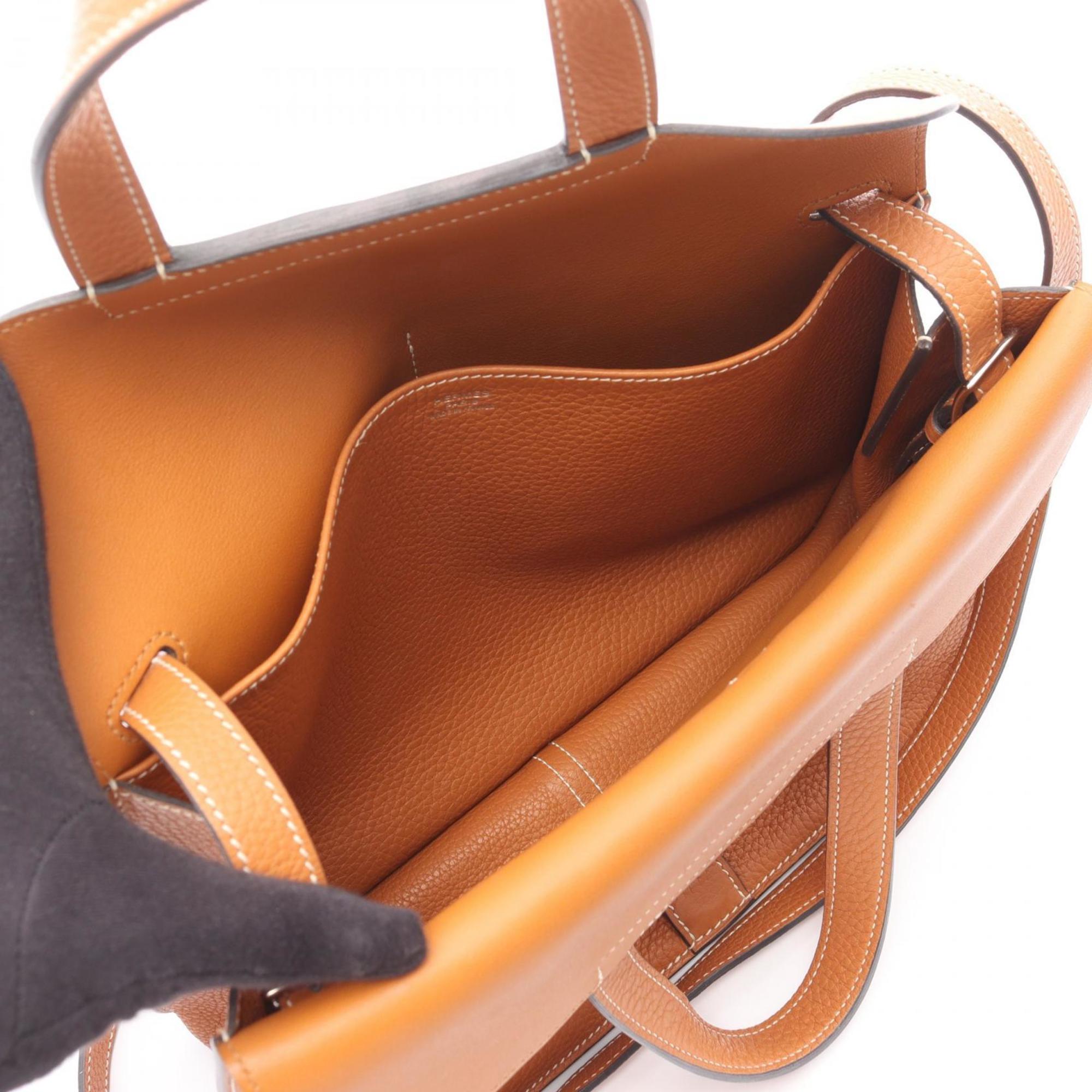 Hermes Alezan Brown Taurillon Clemence Leather Handbag (Pre-Owned)