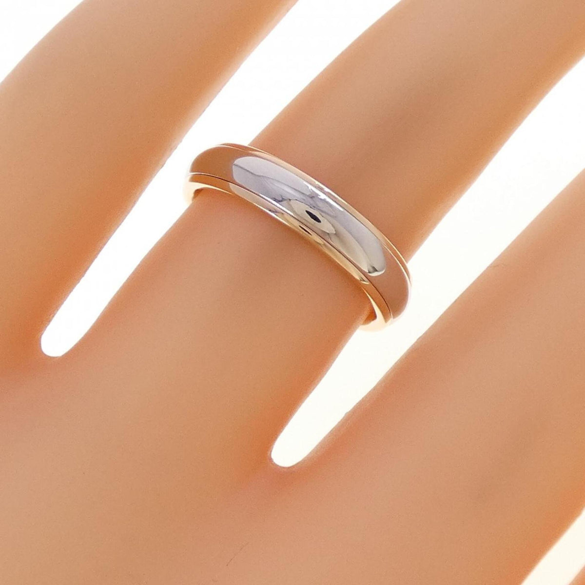 Tiffany Pink Gold (18K) Platinum 950 Band Ring (Pre-Owned)