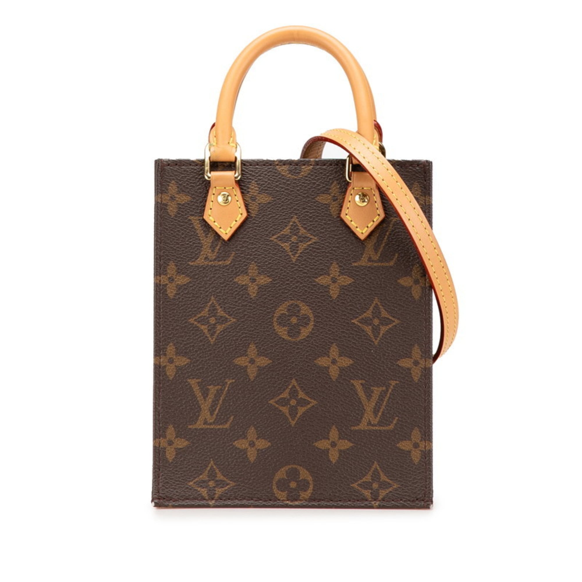 Louis Vuitton Brown Pvc Leather Handbag Shoulder Bag (Pre-Owned)