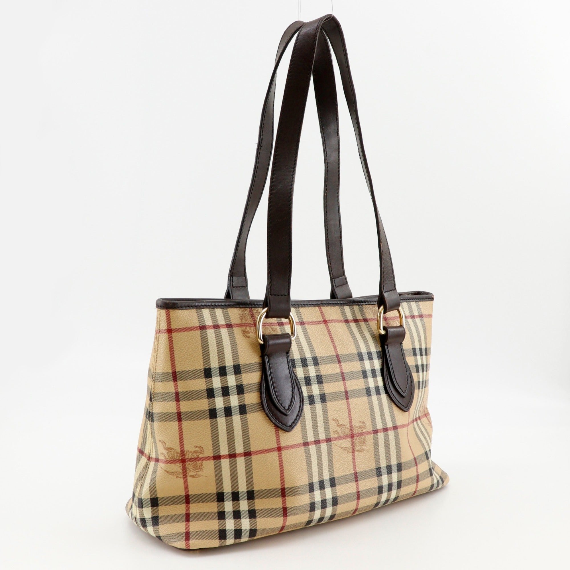 Burberry Beige Pvc Tote Bag (Pre-Owned)
