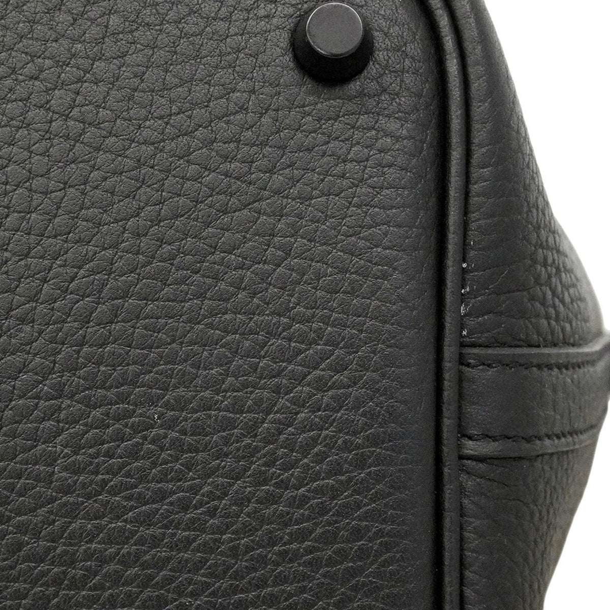 Hermes Black Taurillon Clemence Leather Handbag (Pre-Owned)