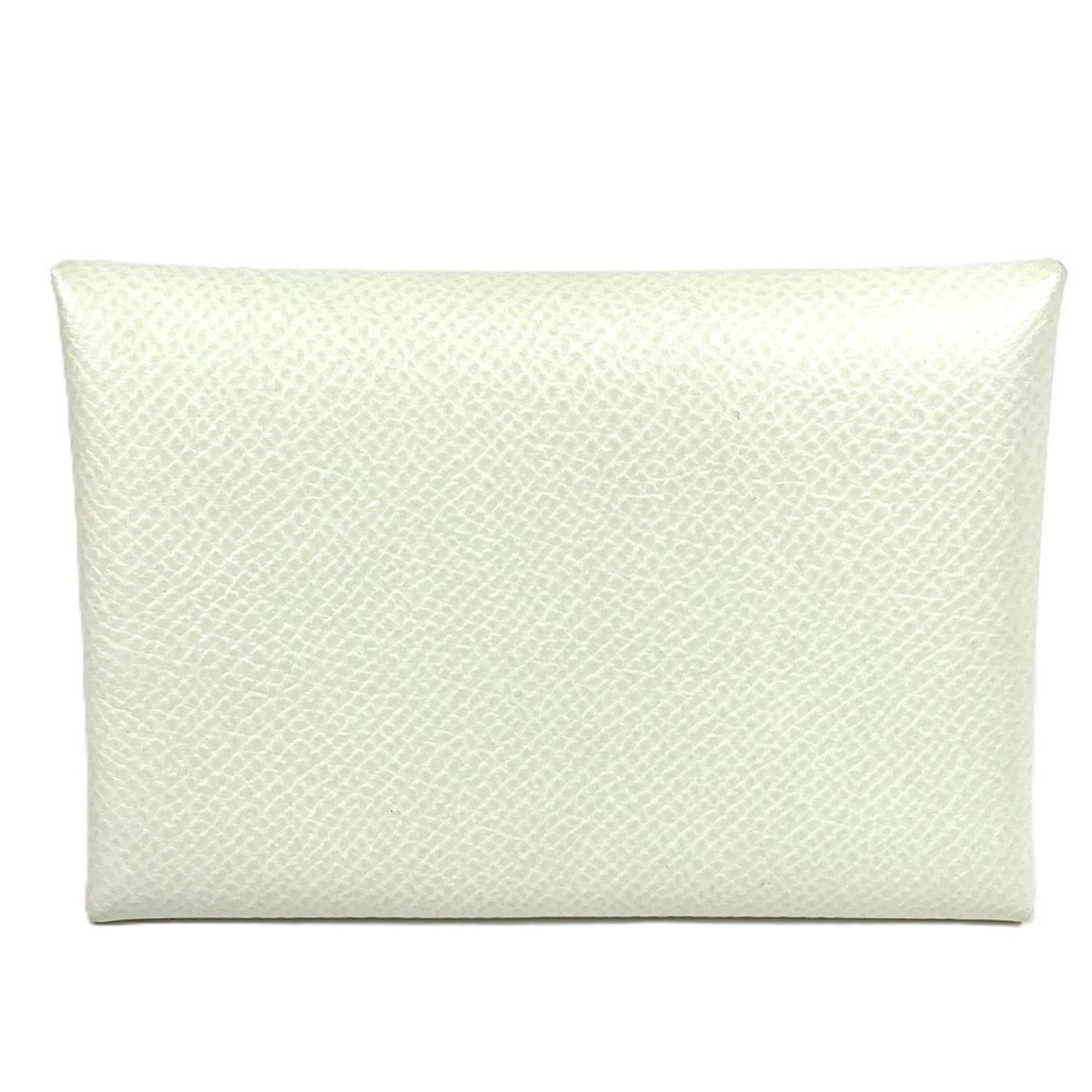 Hermes Light Green Epsom Leather Coin Purse/Coin Case (Pre-Owned)