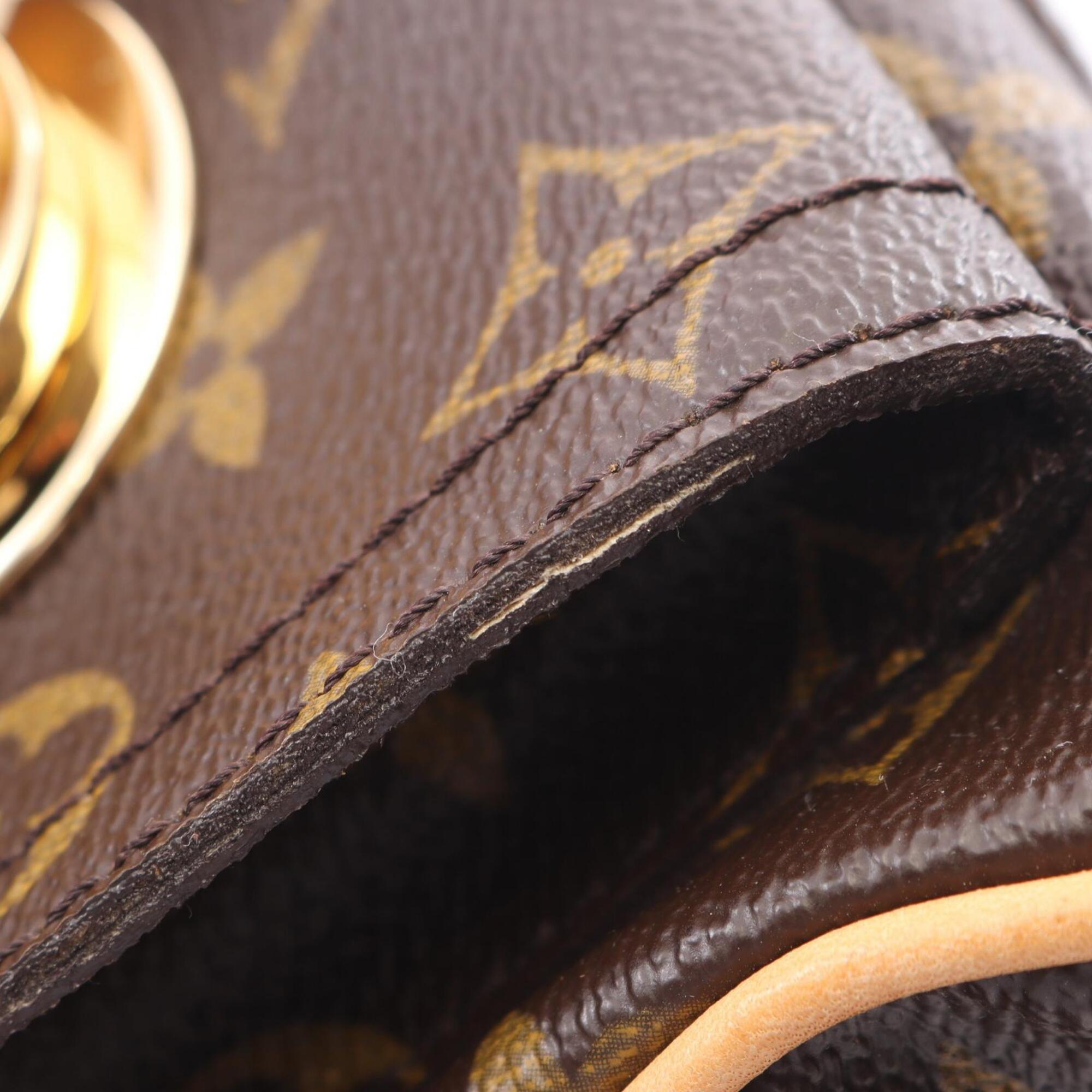 Louis Vuitton Brown Coated Canvas Pvc Monogram Leather Handbag (Pre-Owned)