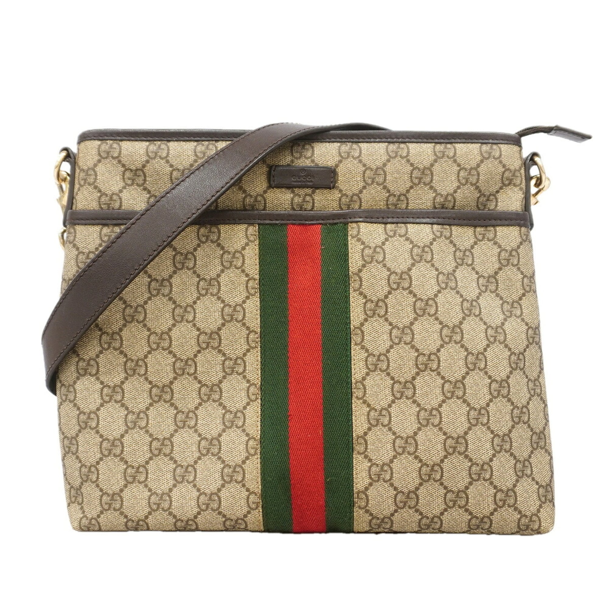 Gucci Brown Pvc Shoulder Bag (Pre-Owned)