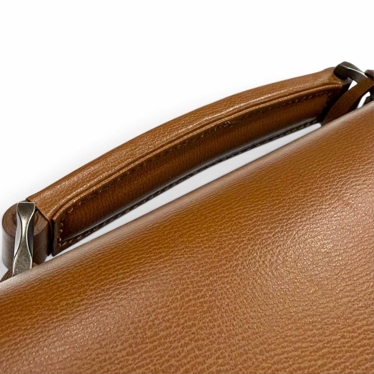 Salvatore Ferragamo Brown Leather Briefcase (Pre-Owned)