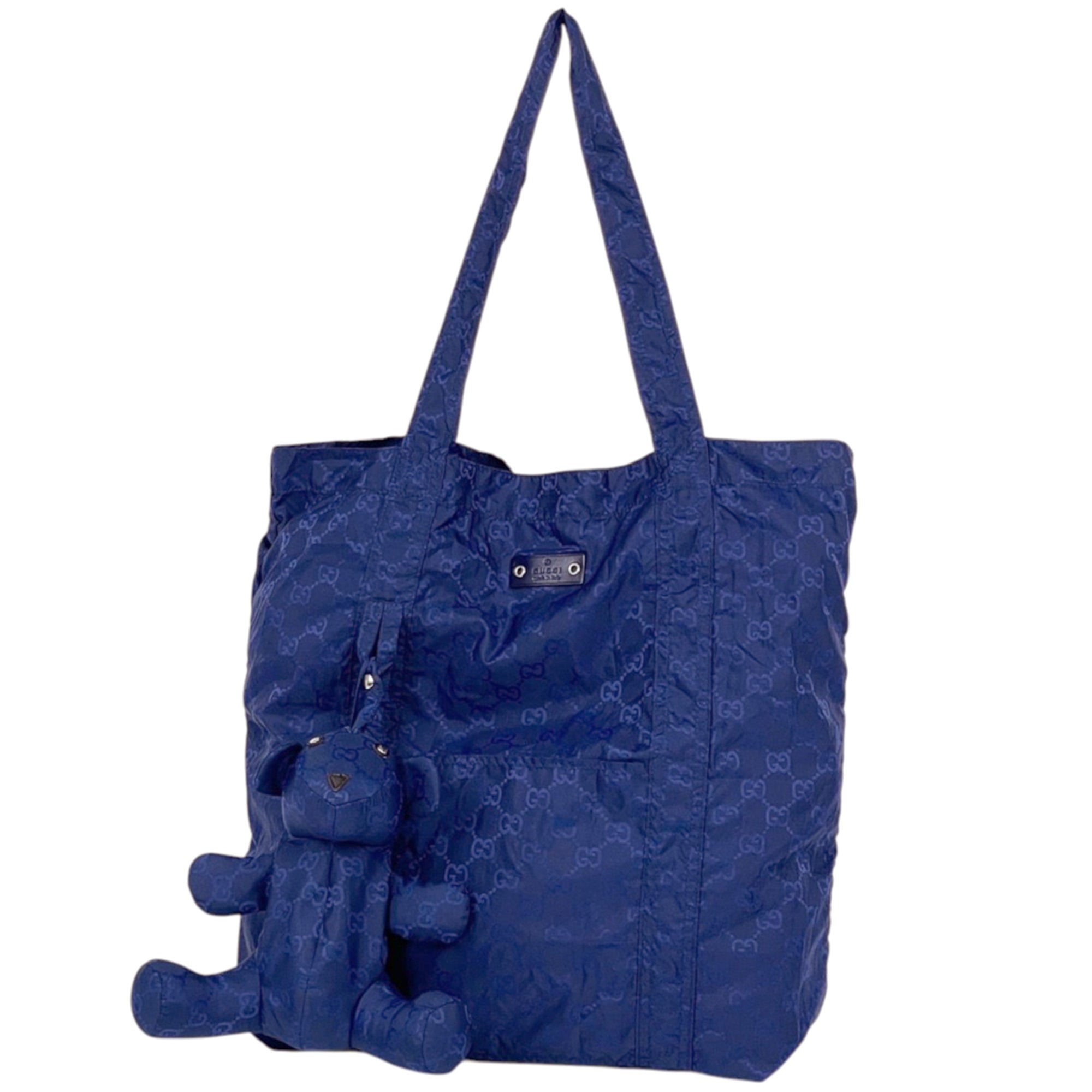 Gucci Blue Nylon Eco-Bag Tote Bag (Pre-Owned)