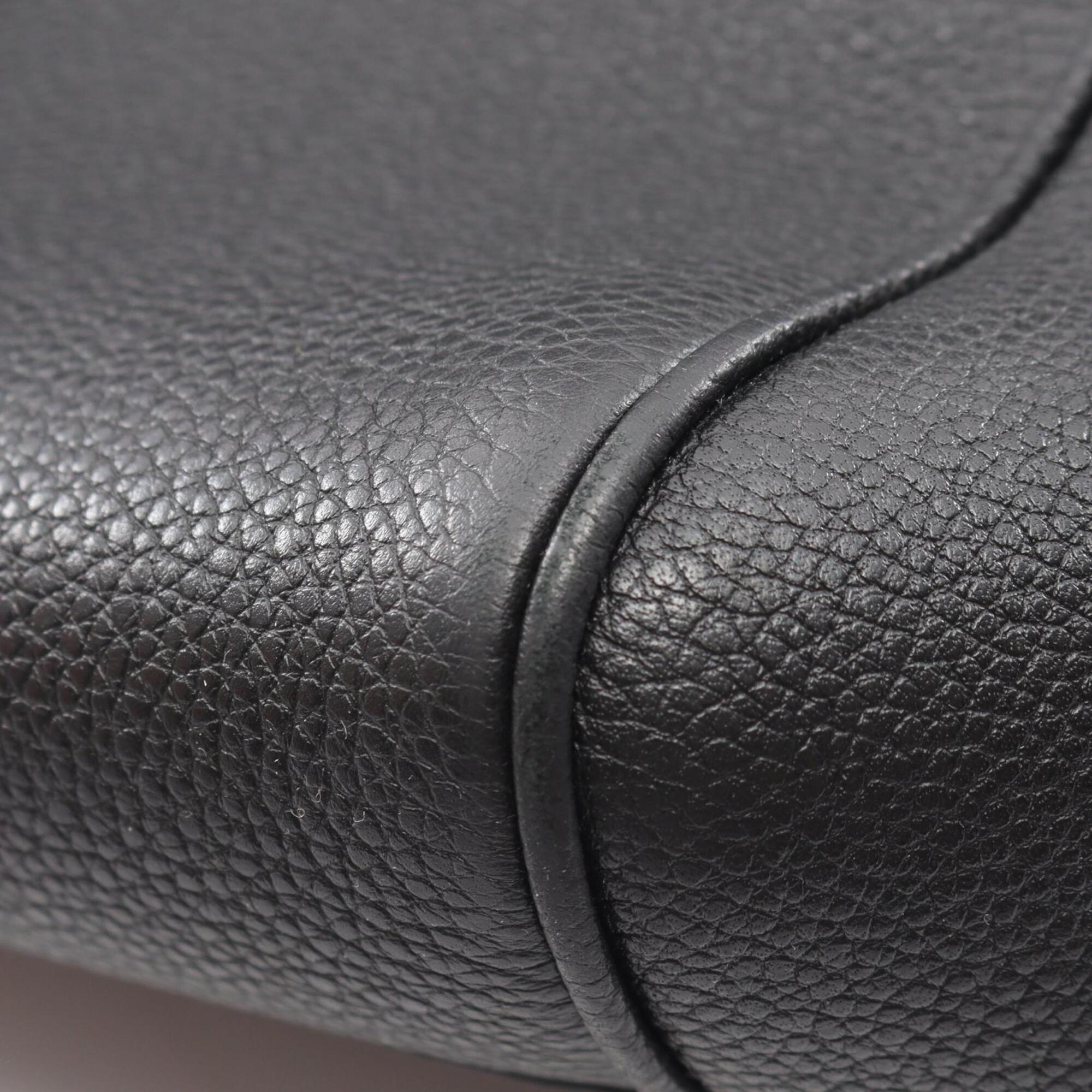 Celine Black Leather Handbag Tote Bag (Pre-Owned)