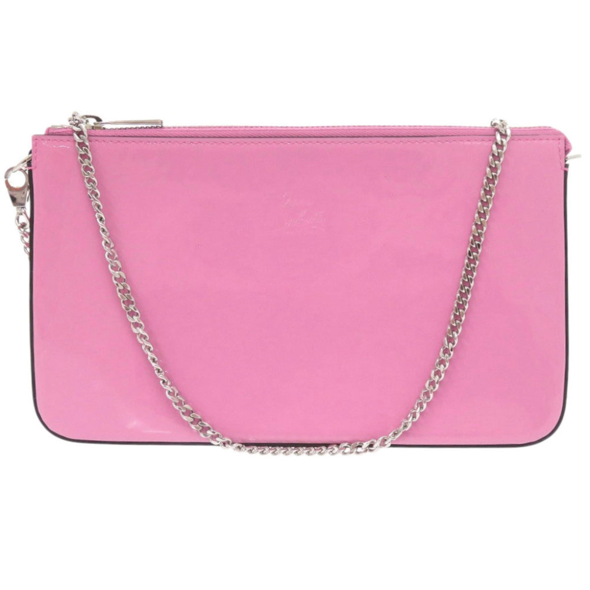 Christian Louboutin Pink Patent Leather Shoulder Bag (Pre-Owned)