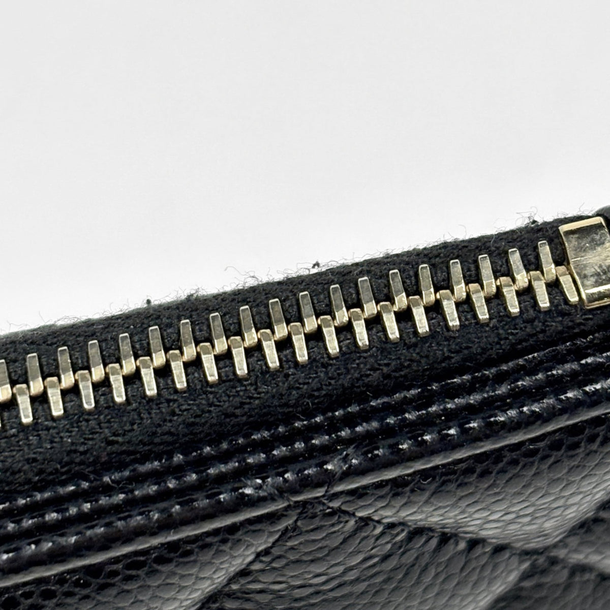 Chanel Matelasse Black Grained Calfskin Coin Purse/Coin Case (Pre-Owned)