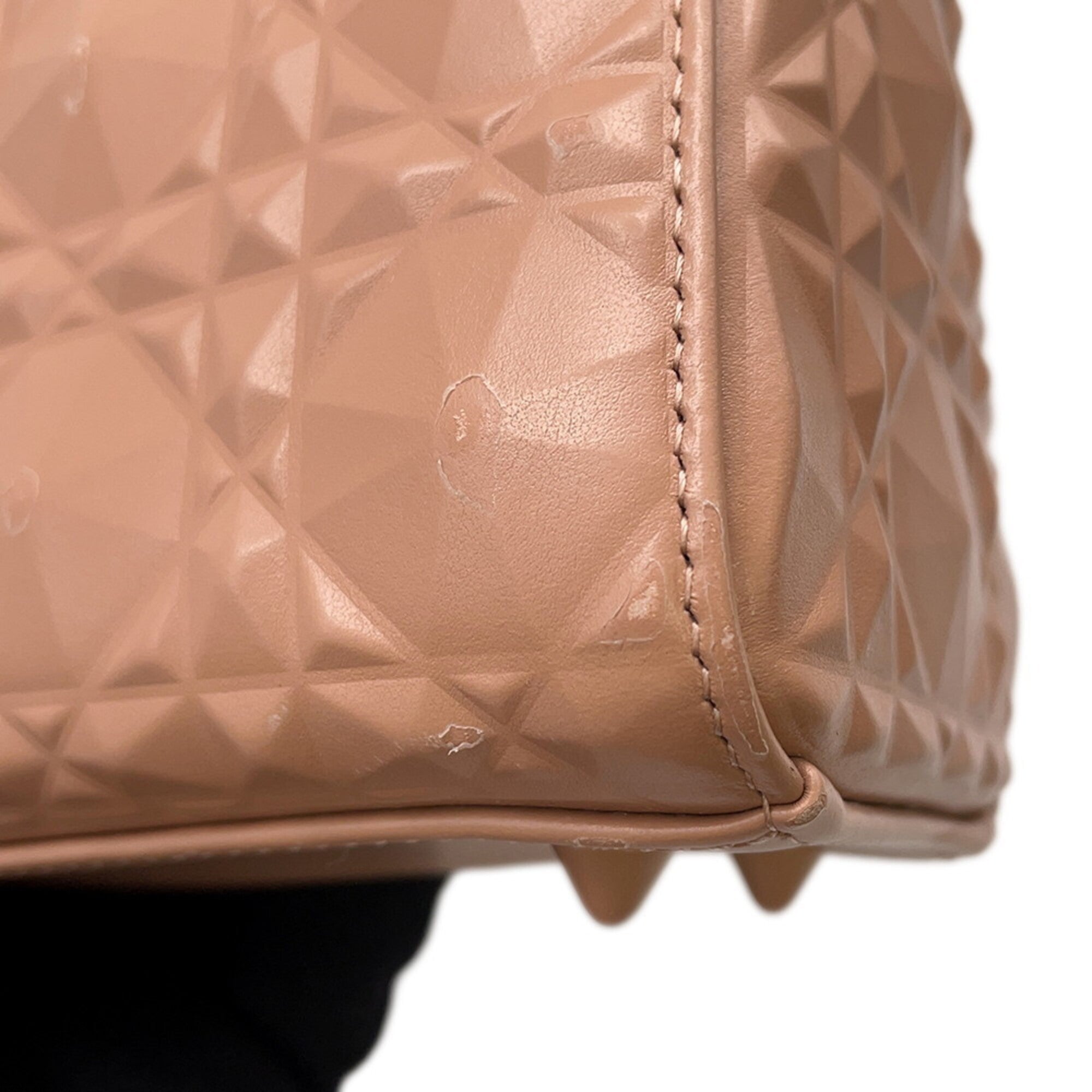 Christian Dior Lady Dior Pink Leather Handbag Shoulder Bag (Pre-Owned)