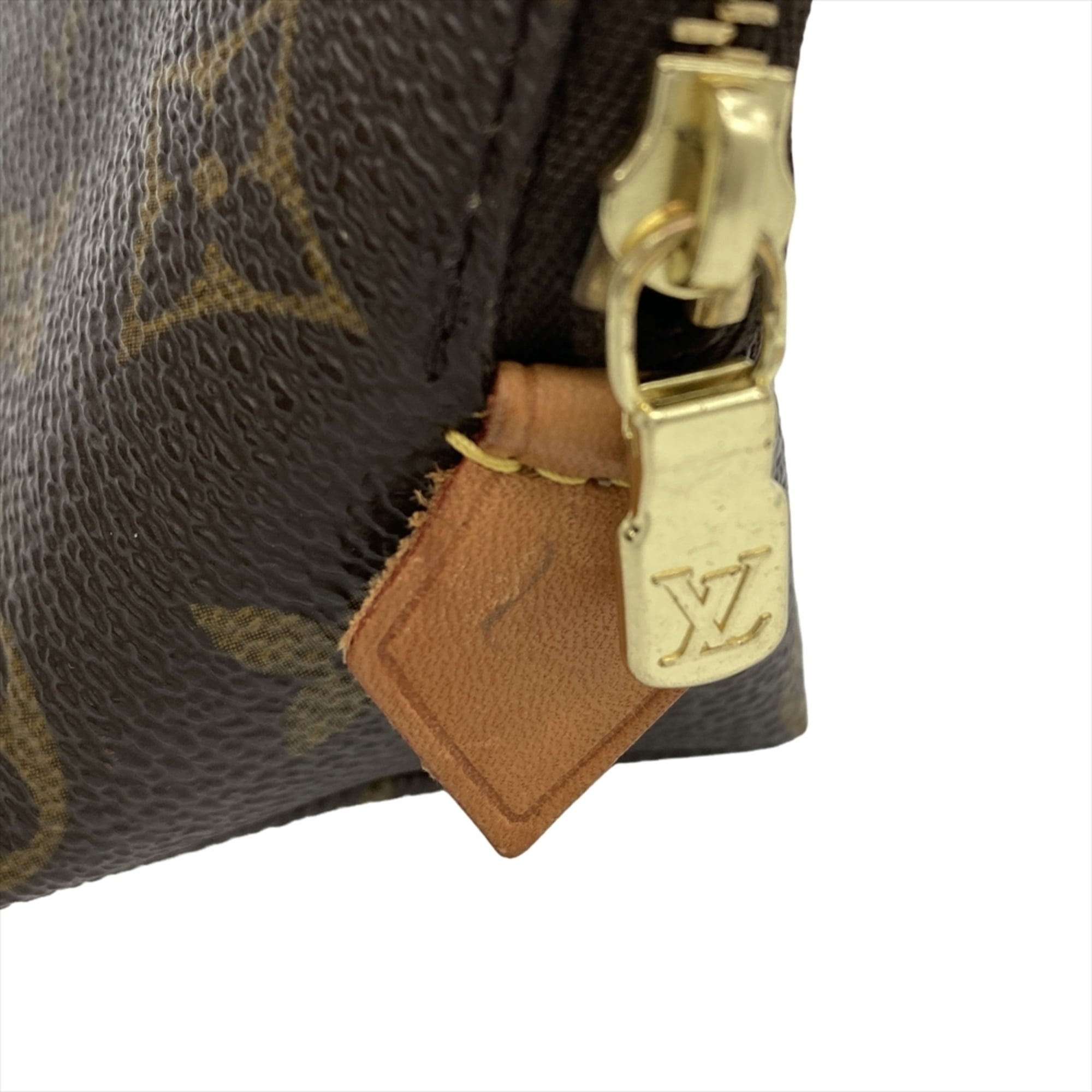 Louis Vuitton Brown Monogram Canvas Handbag Pouch (Pre-Owned)