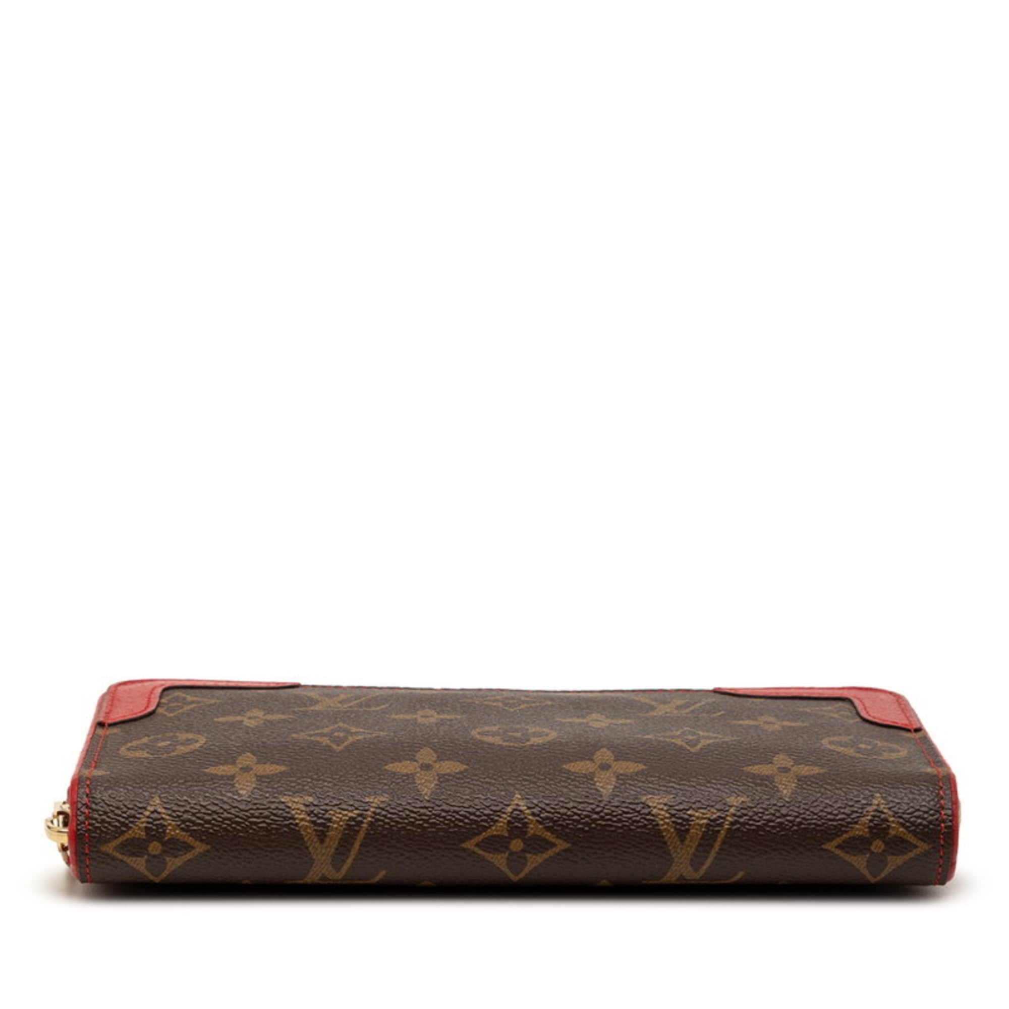 Louis Vuitton Monogram Brown Cerise Pvc Leather Long Wallet (Bi-Fold) (Pre-Owned)
