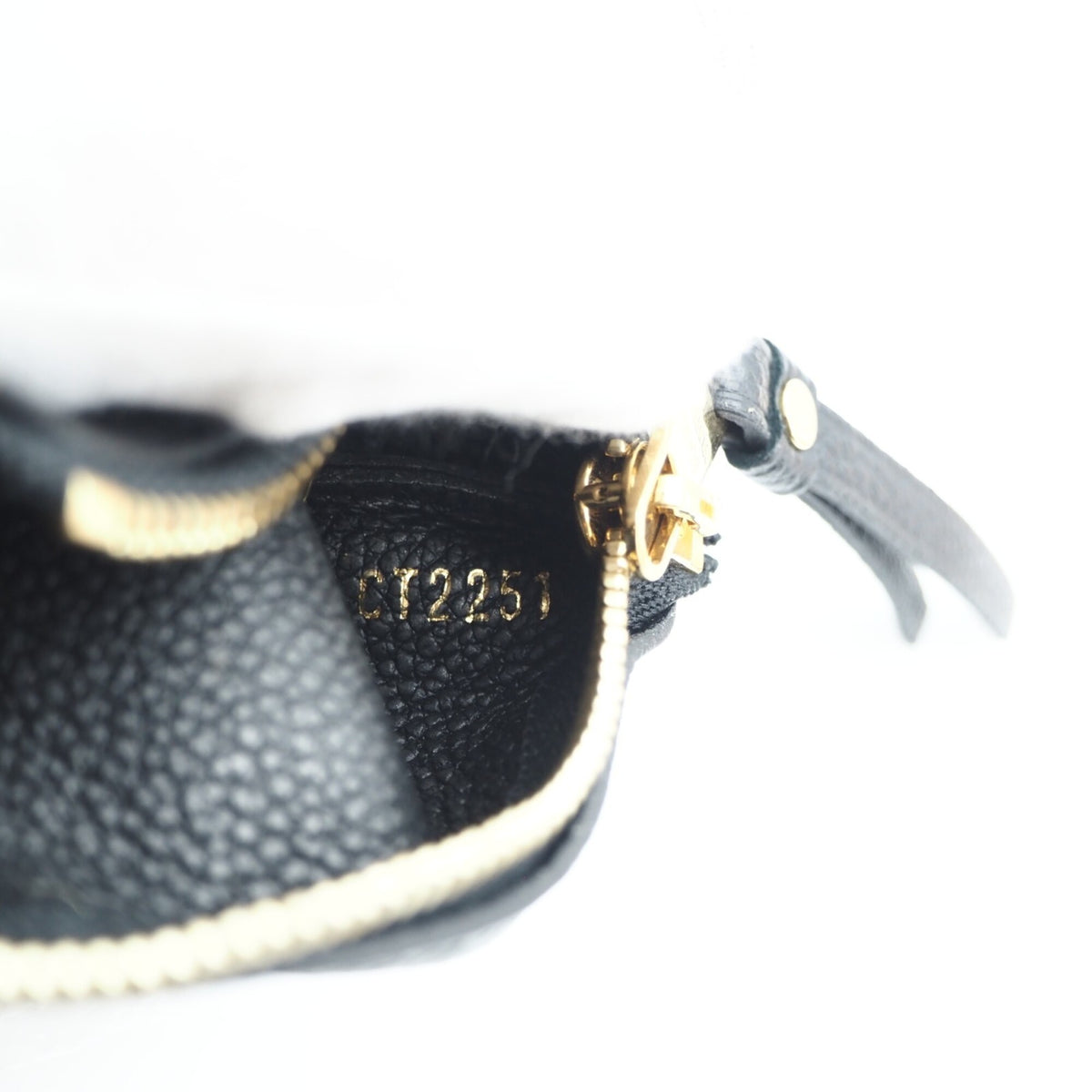 Louis Vuitton Monogram Empreinte Black Noir Leather Coin Purse/Coin Case (Pre-Owned)