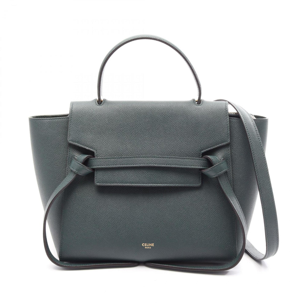 Celine Green Leather Handbag (Pre-Owned)