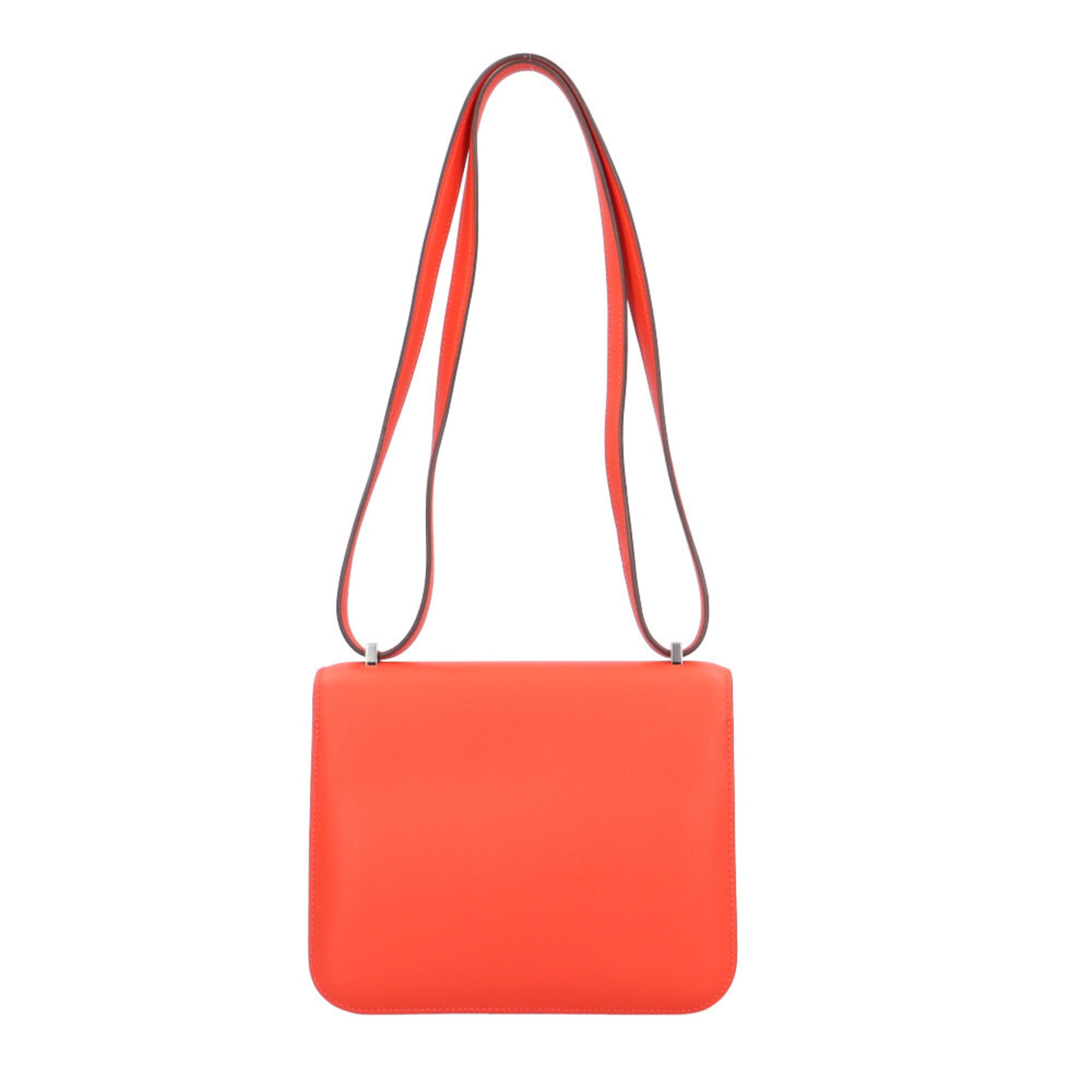 Hermes Capucine Orange Epsom Leather Shoulder Bag (Pre-Owned)
