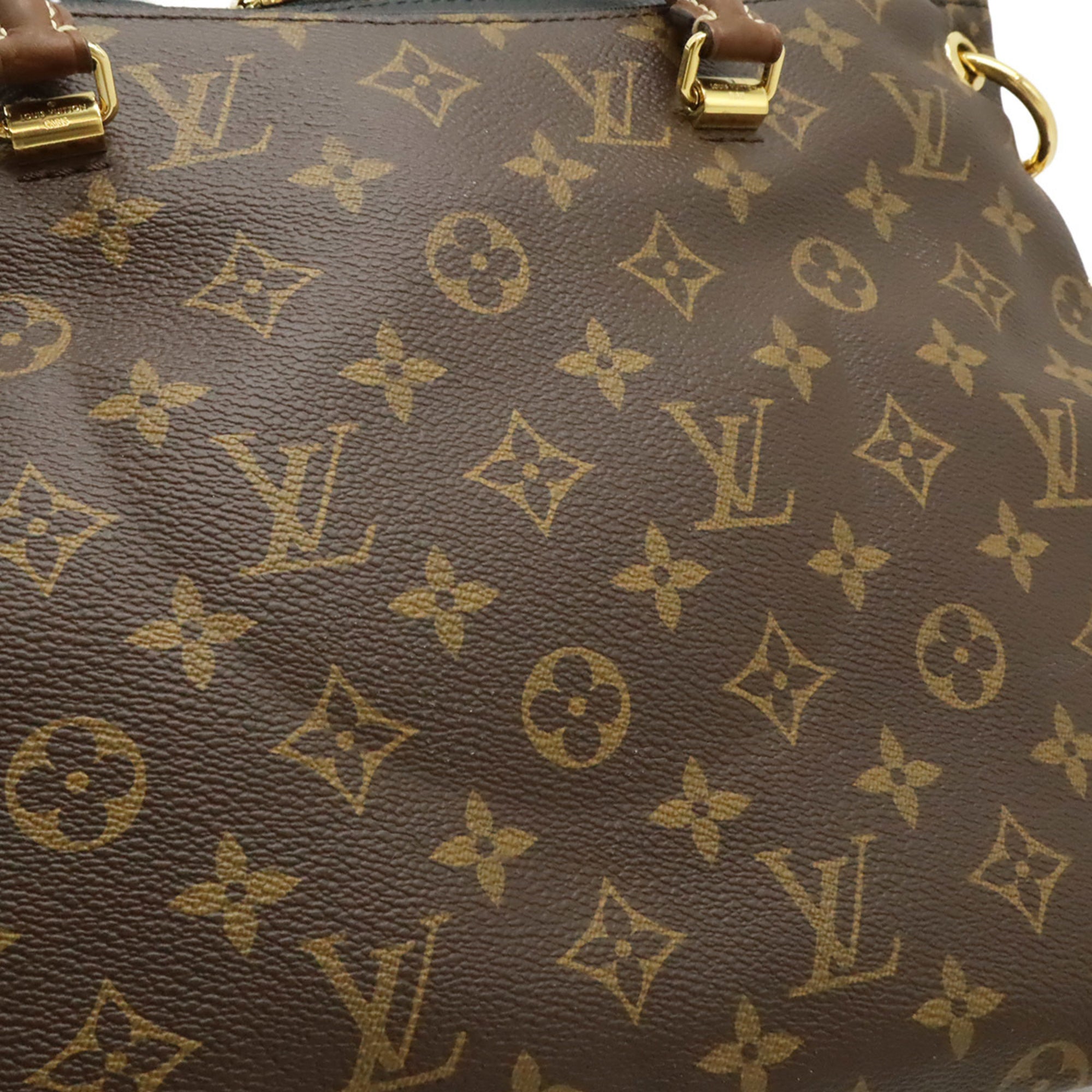 Louis Vuitton Noir Monogram Canvas Pvc Coated Canvas Leather Handbag Shoulder Bag (Pre-Owned)