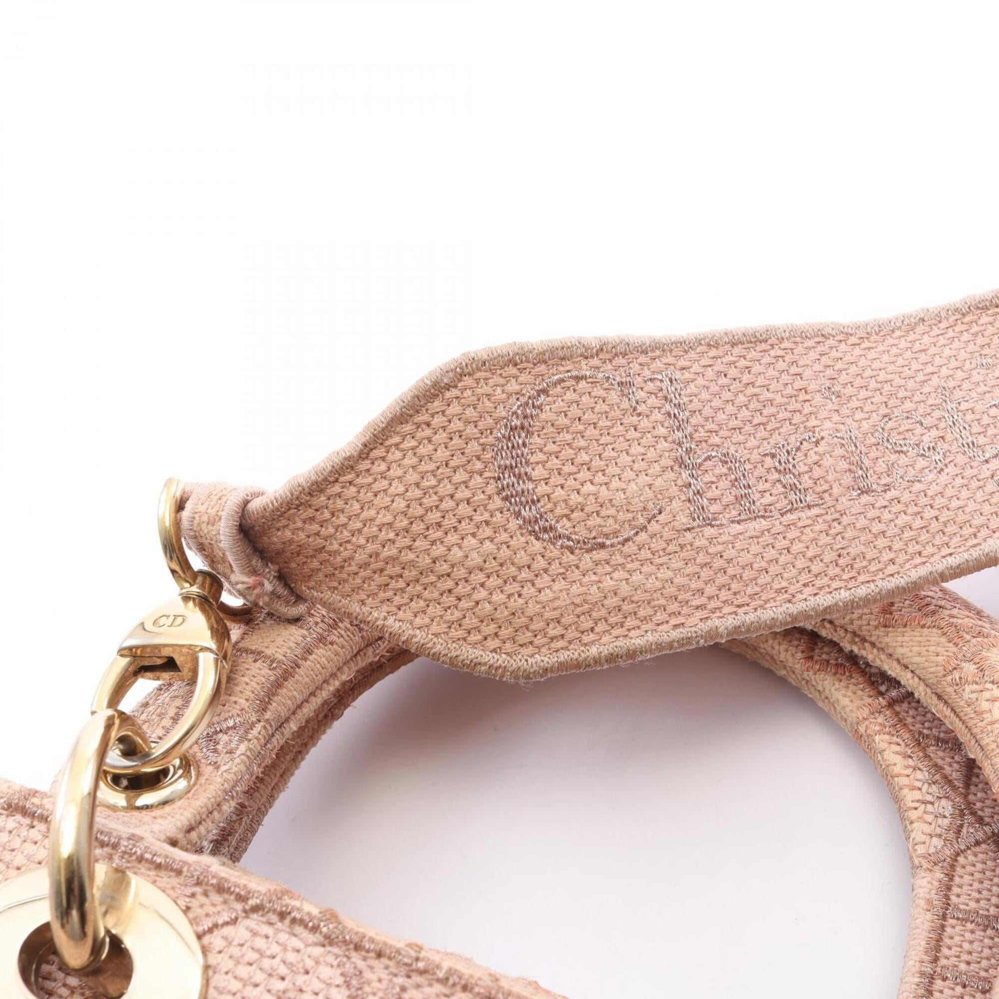 Christian Dior Pink Canvas Handbag (Pre-Owned)