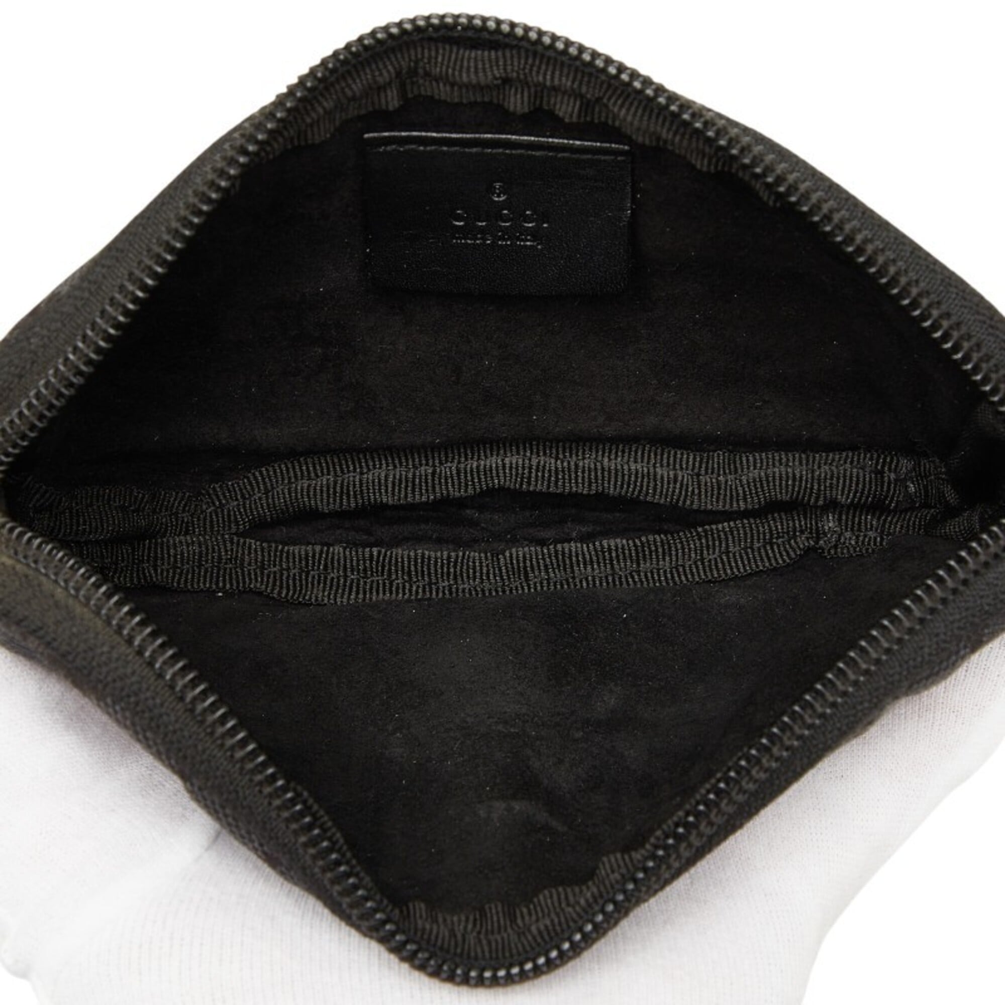 Gucci Black Canvas Leather Pouch (Pre-Owned)